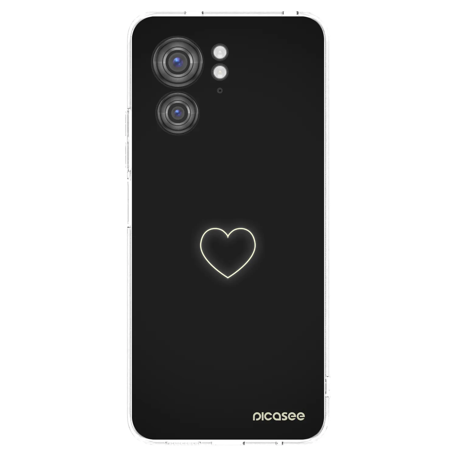Silikónový prehľadný obal pre Motorola Edge 40 - Heart