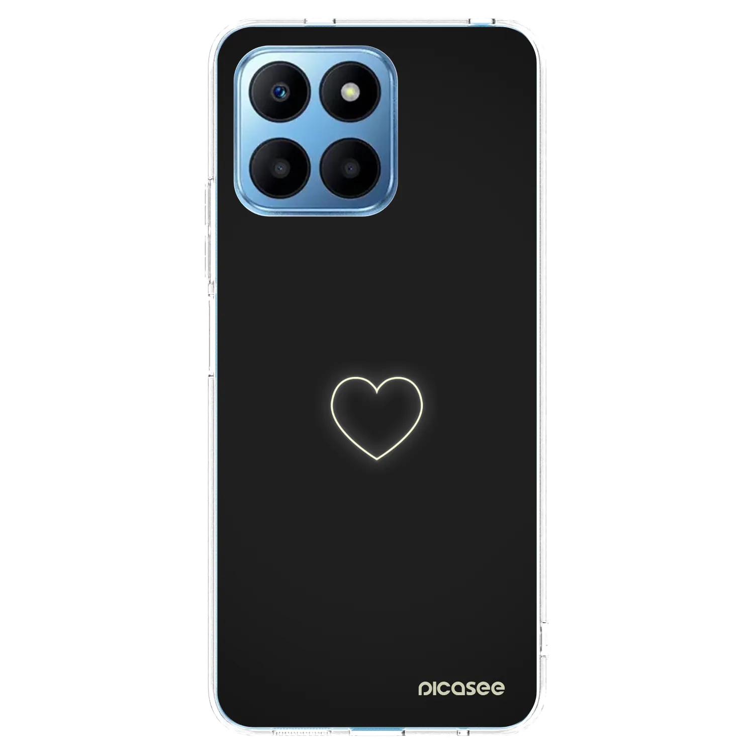 Silikónový prehľadný obal pre Honor 70 Lite - Heart