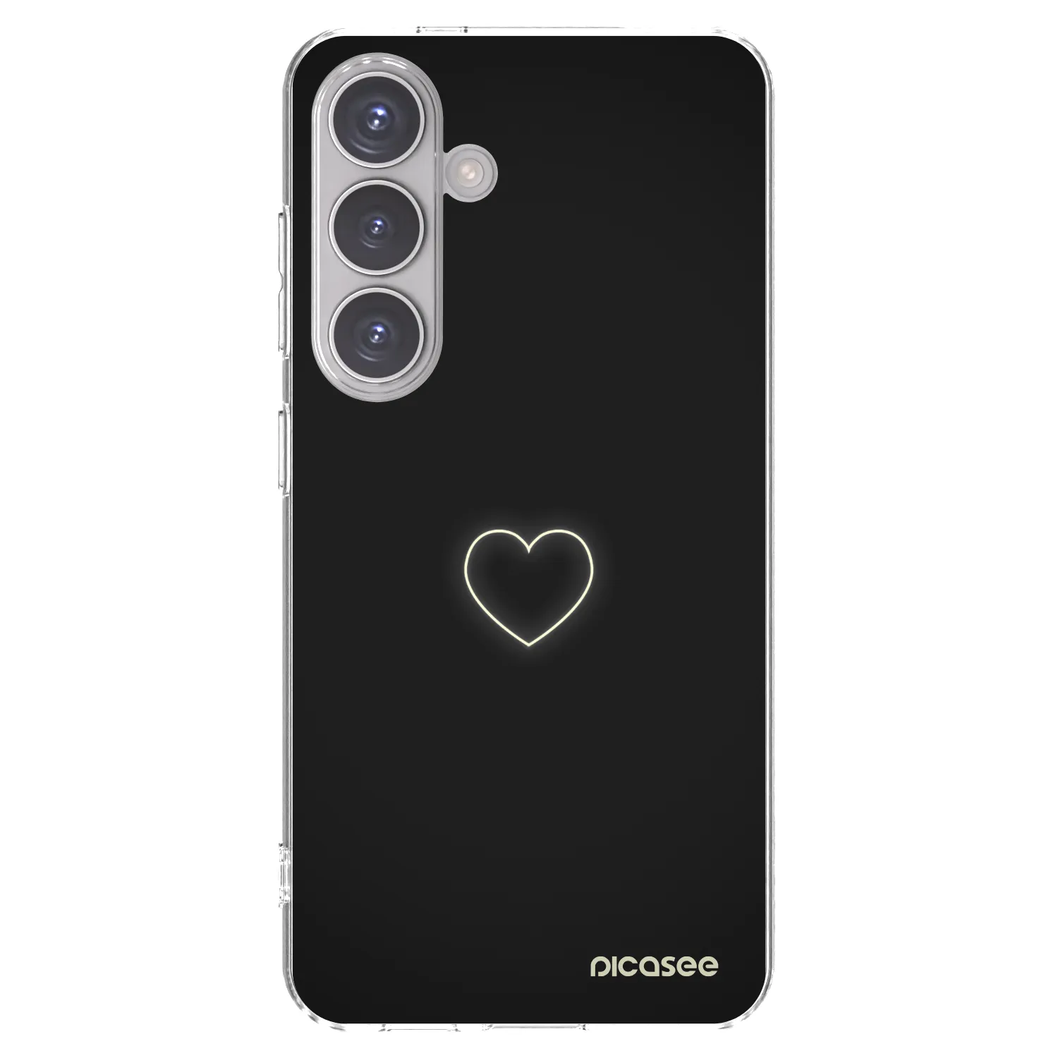 Picasee silikónový prehľadný obal pre Samsung Galaxy S24 S921B 5G - Heart