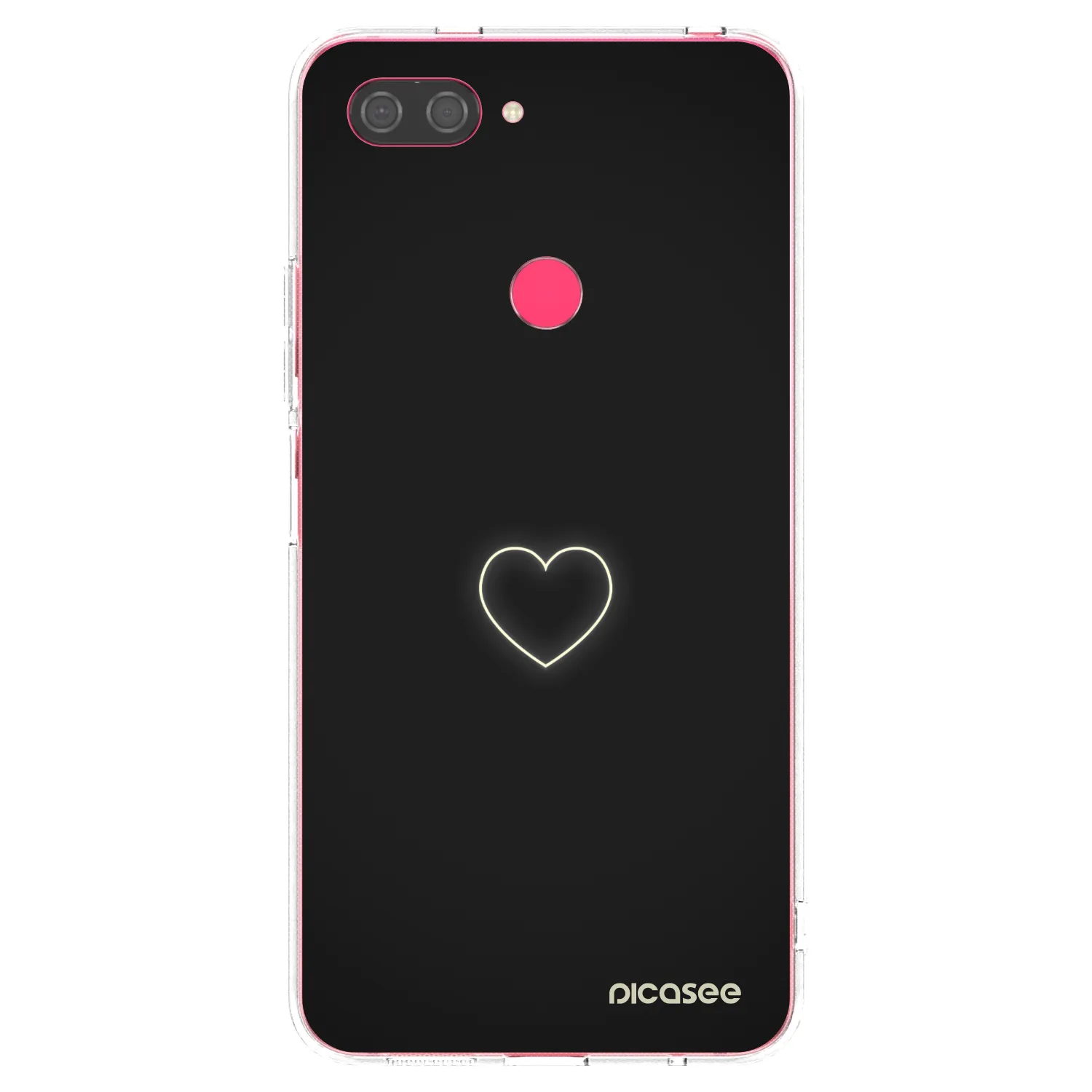 Silikónový prehľadný obal pre Xiaomi Mi 8 Lite - Heart