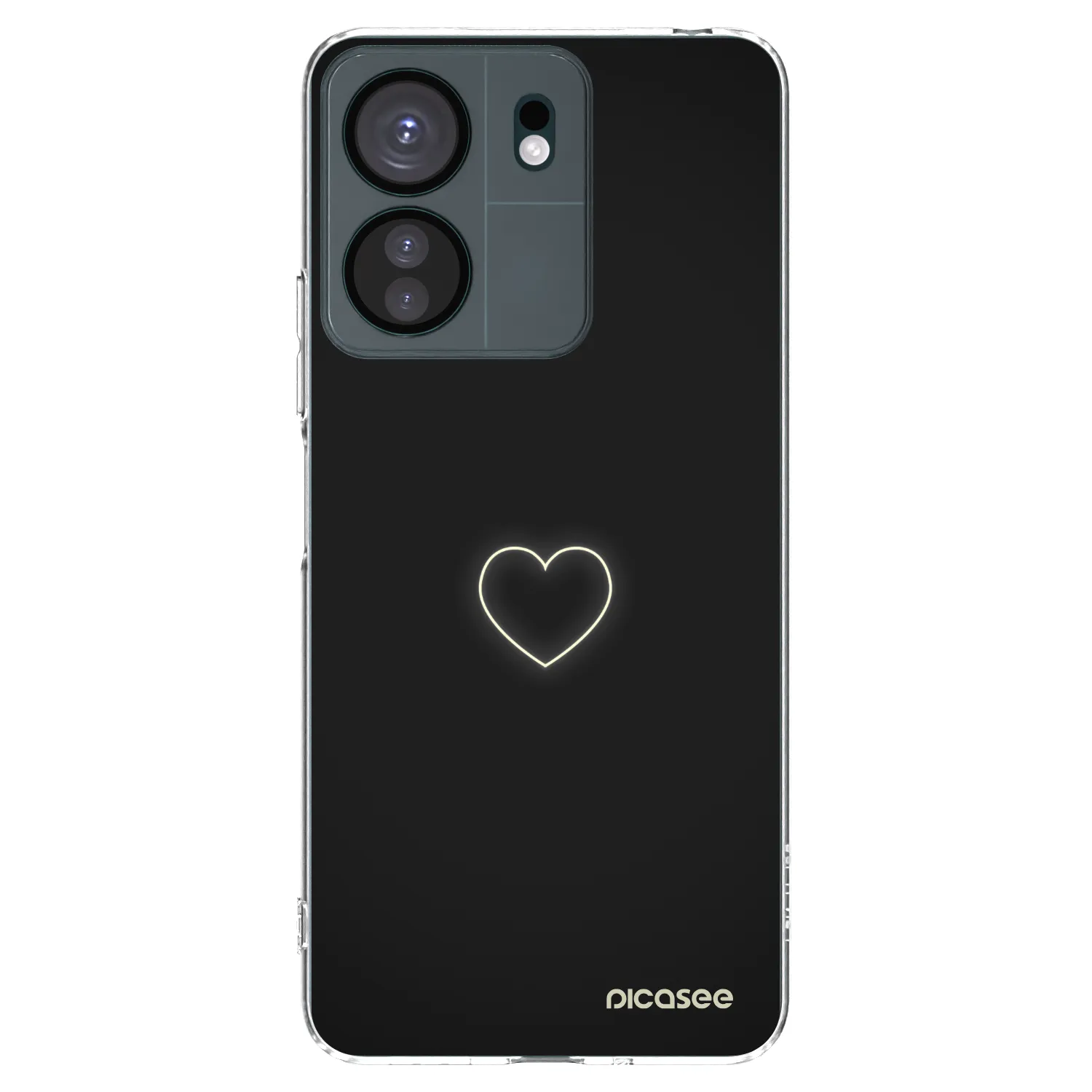 Picasee silikónový prehľadný obal pre Xiaomi Redmi 13C 4G - Heart