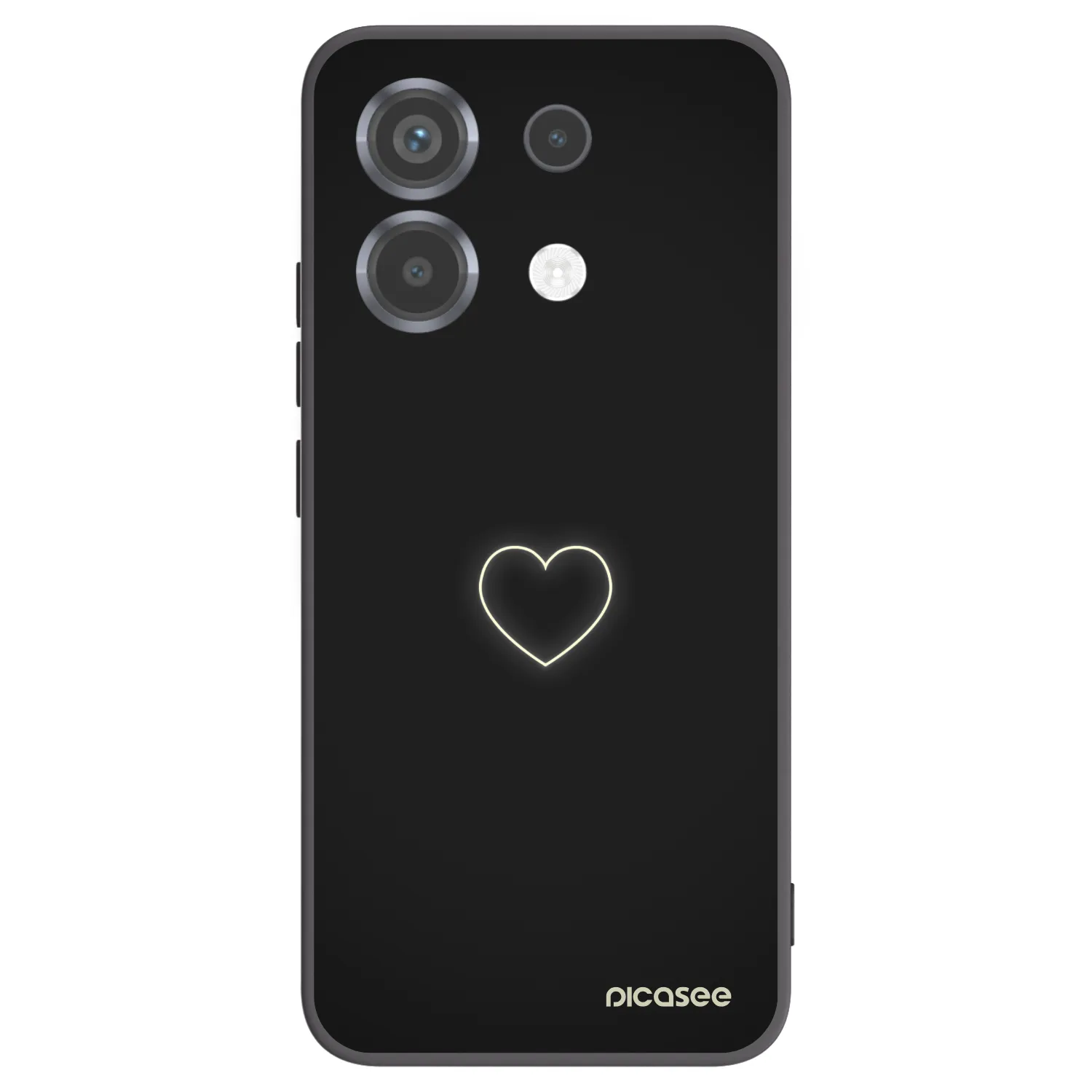 Picasee silikónový čierny obal pre Xiaomi Poco X6 - Heart