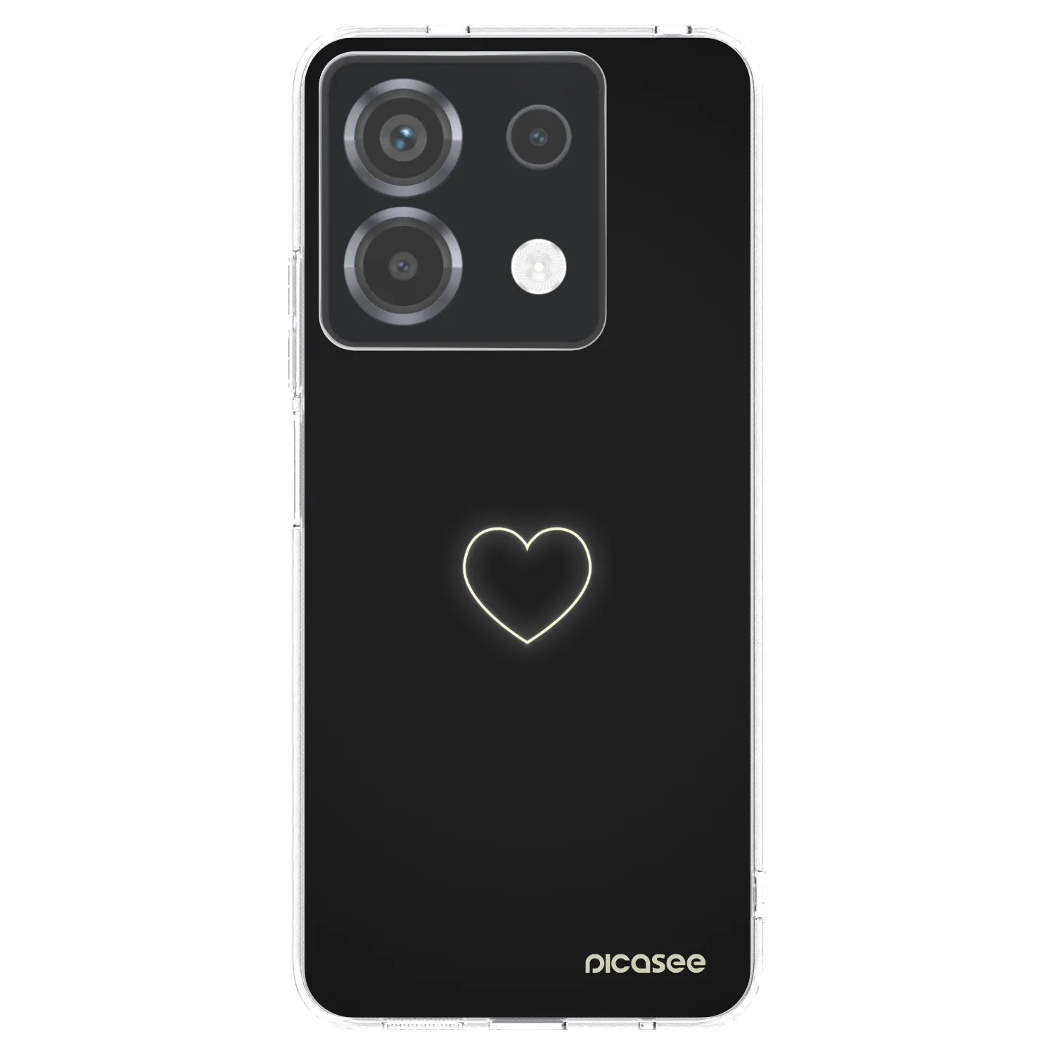 Silikónový prehľadný obal pre Xiaomi Poco X6 - Heart