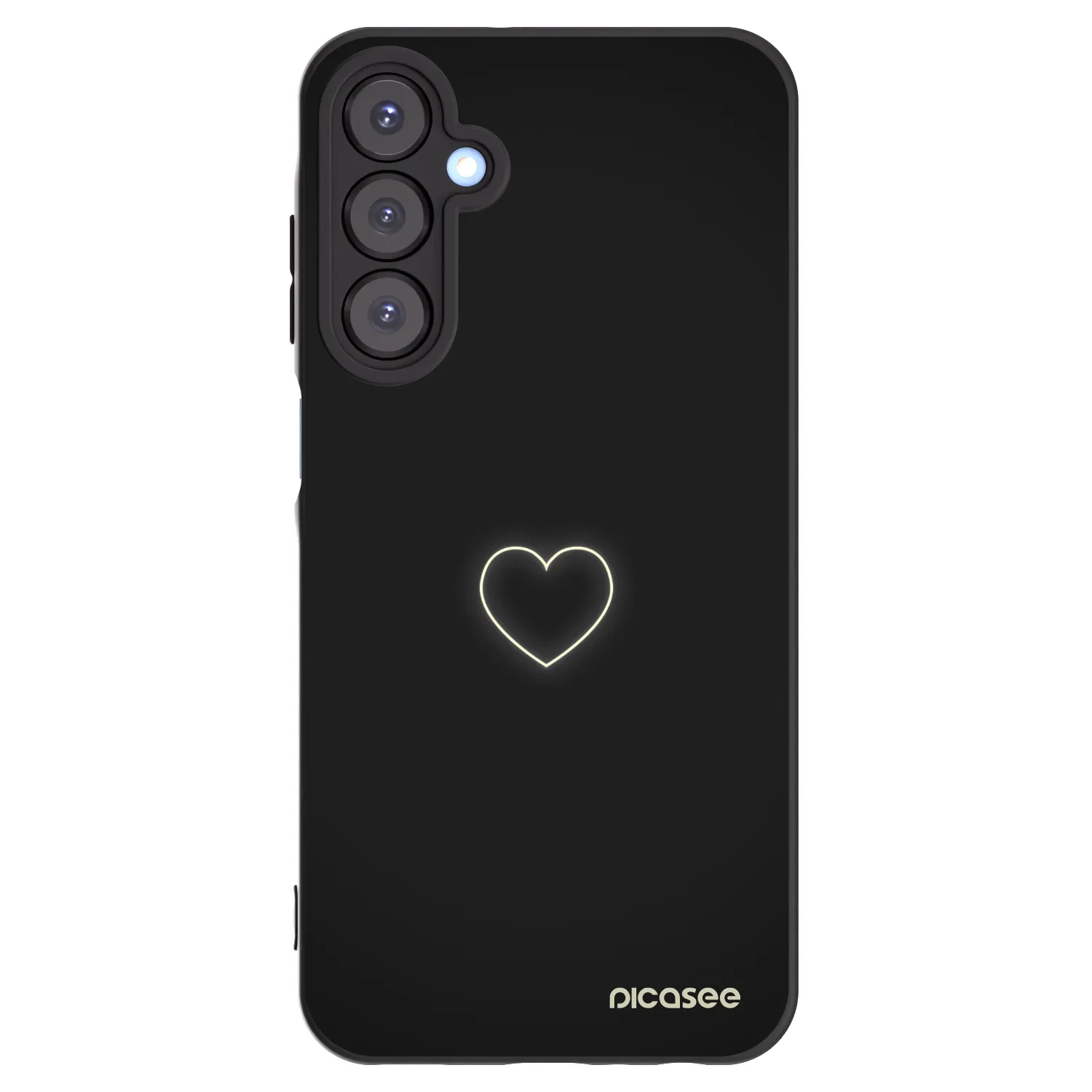 Picasee silikónový čierny obal pre Samsung Galaxy A25 A256B 5G - Heart