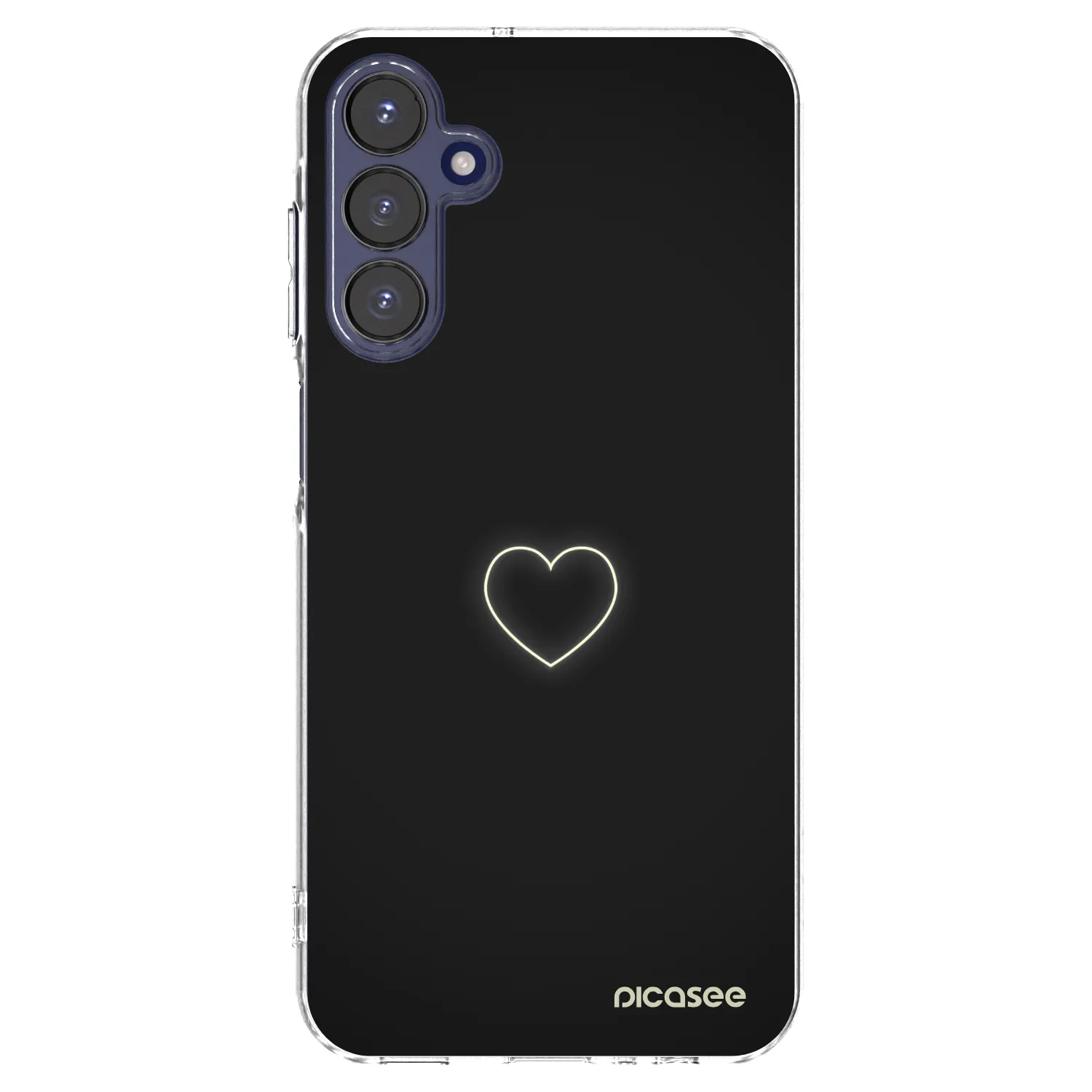 Picasee silikónový prehľadný obal pre Samsung Galaxy A15 A155F 4G - Heart