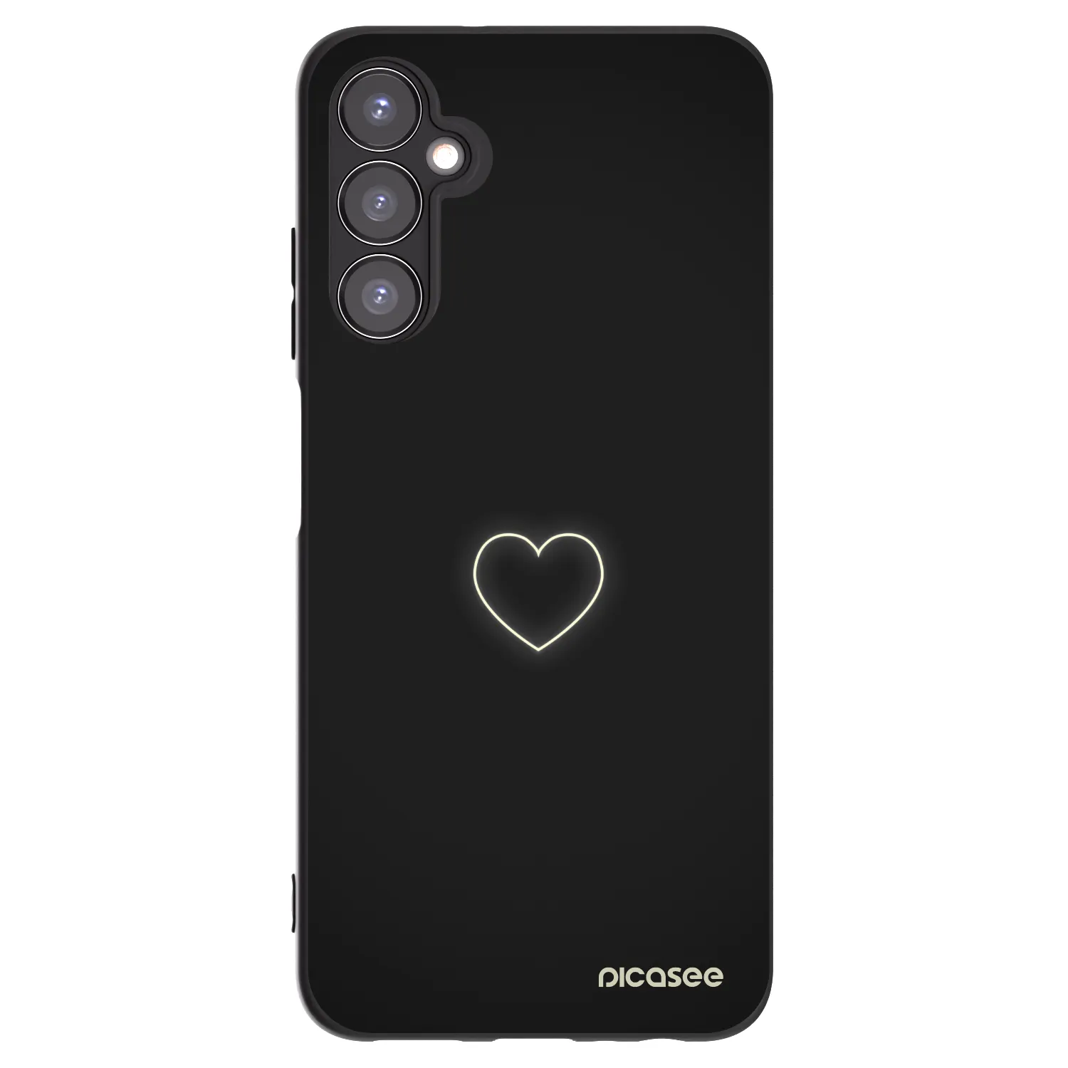 Picasee silikónový čierny obal pre Samsung Galaxy A05s A057G - Heart