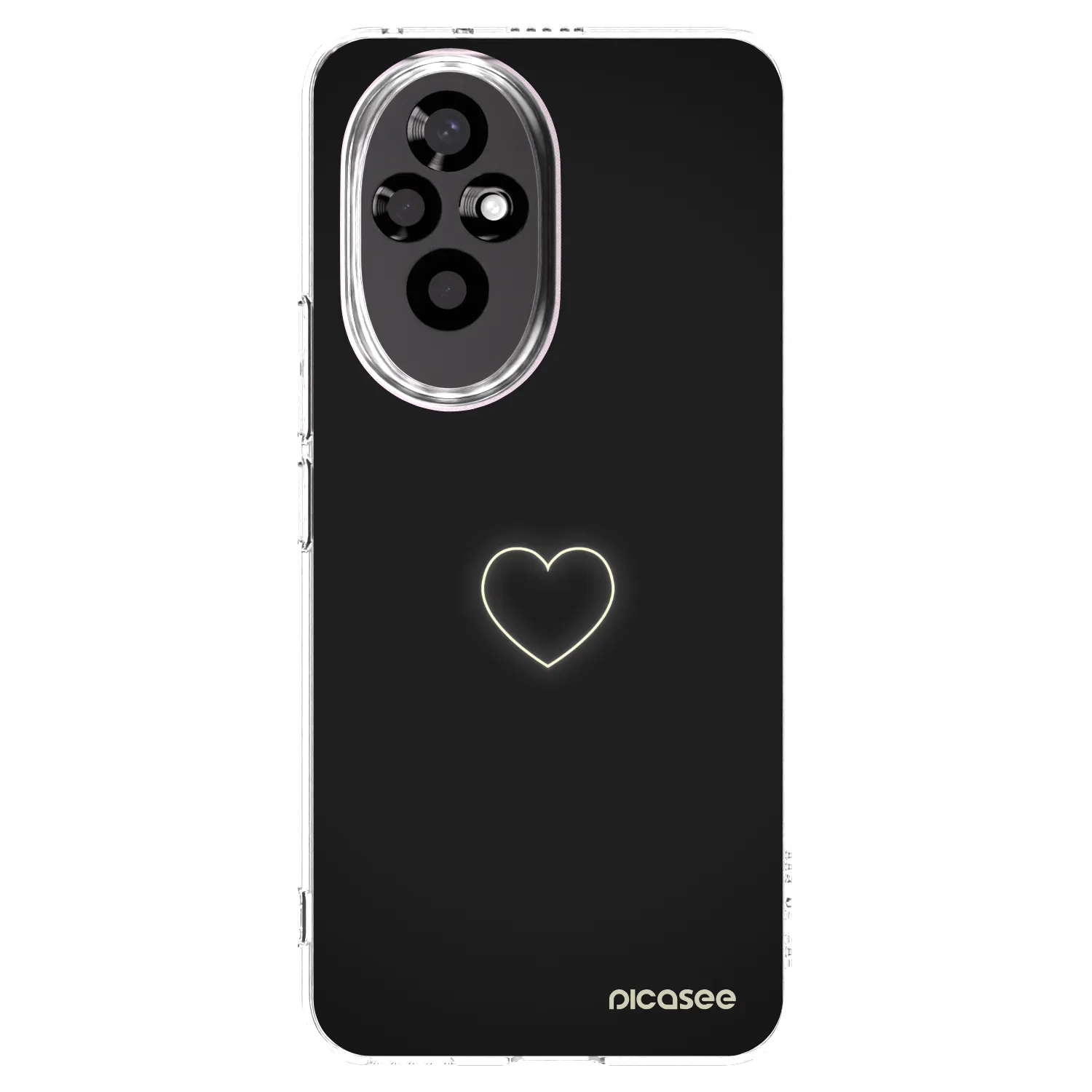 Picasee silikónový prehľadný obal pre Honor 200 5G - Heart