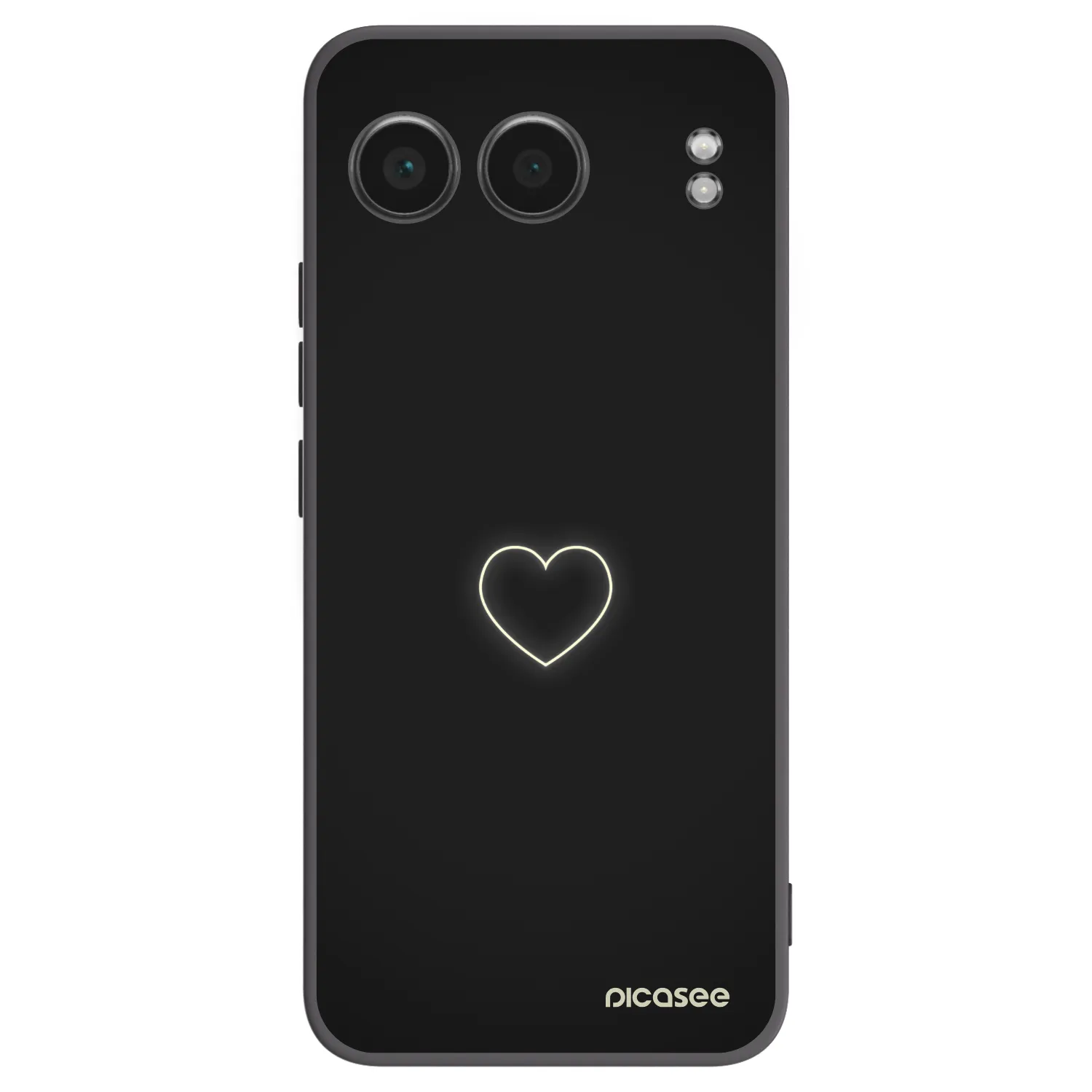 Silikónový čierny obal pre OnePlus Nord 4 - Heart