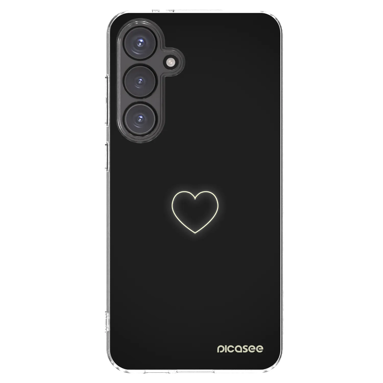 Picasee silikónový prehľadný obal pre Samsung Galaxy S24 FE S721B - Heart