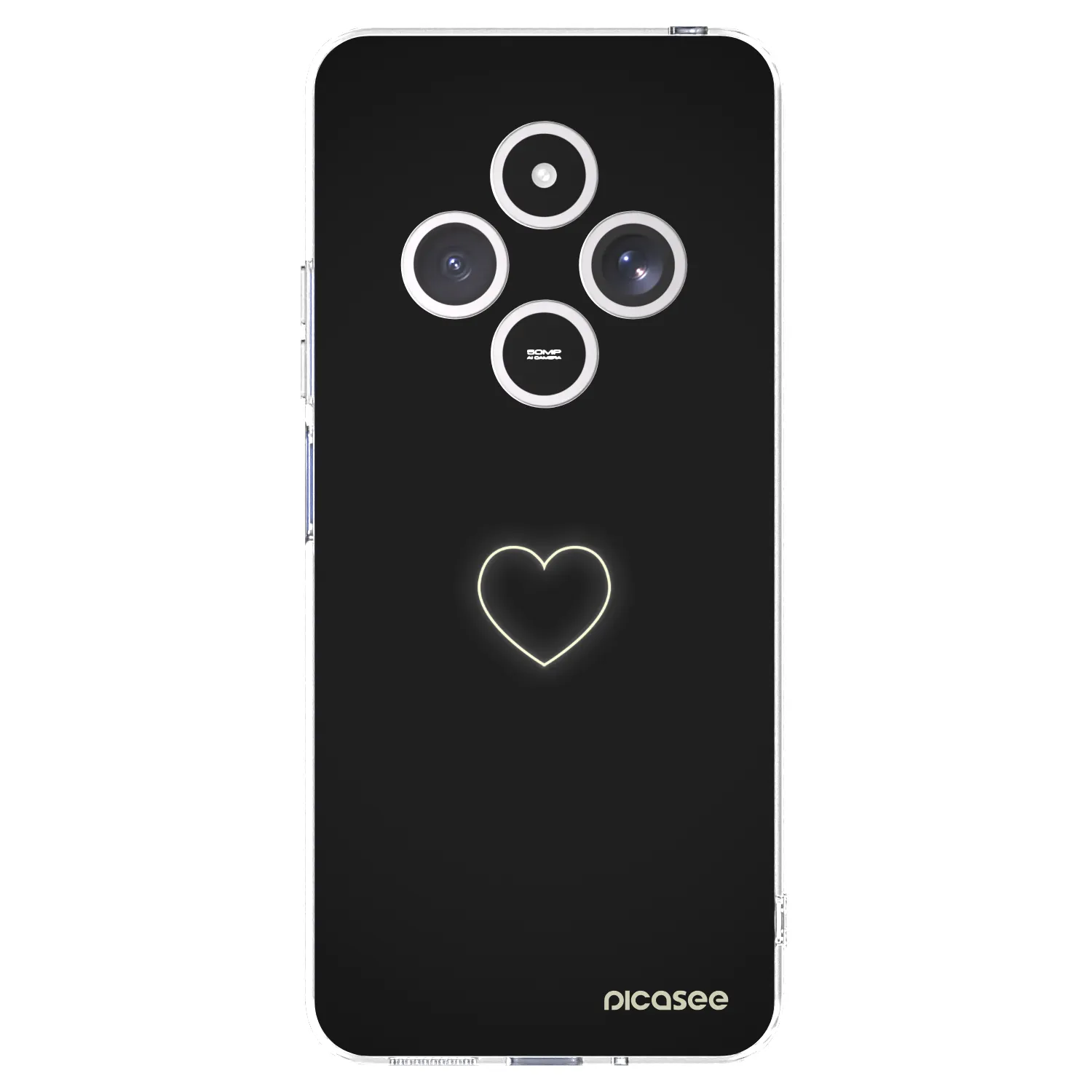 Silikónový prehľadný obal pre Xiaomi Redmi 14C - Heart