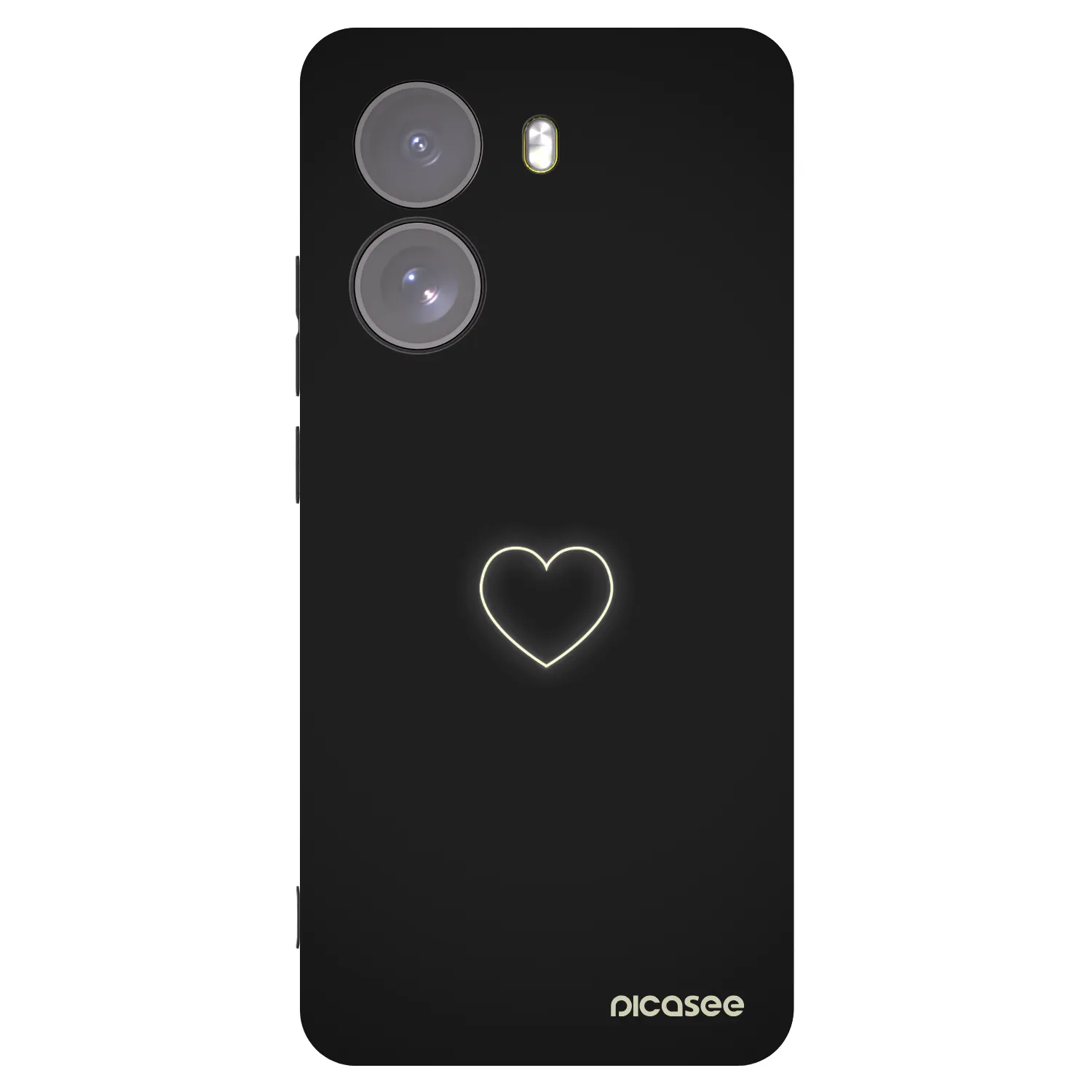 Picasee silikónový čierny obal pre Xiaomi Poco X7 - Heart
