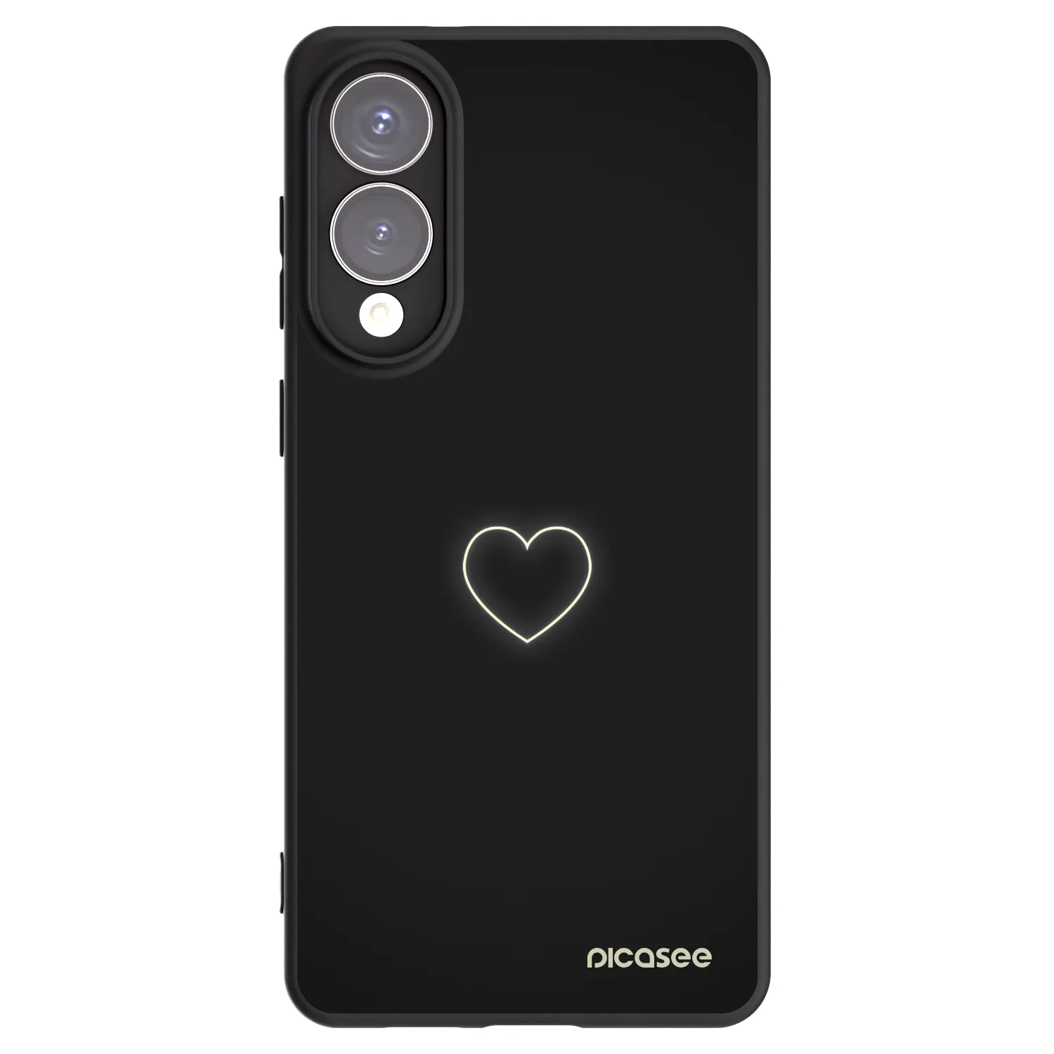 Picasee silikónový čierny obal pre Samsung Galaxy S25 Edge 5G - Heart