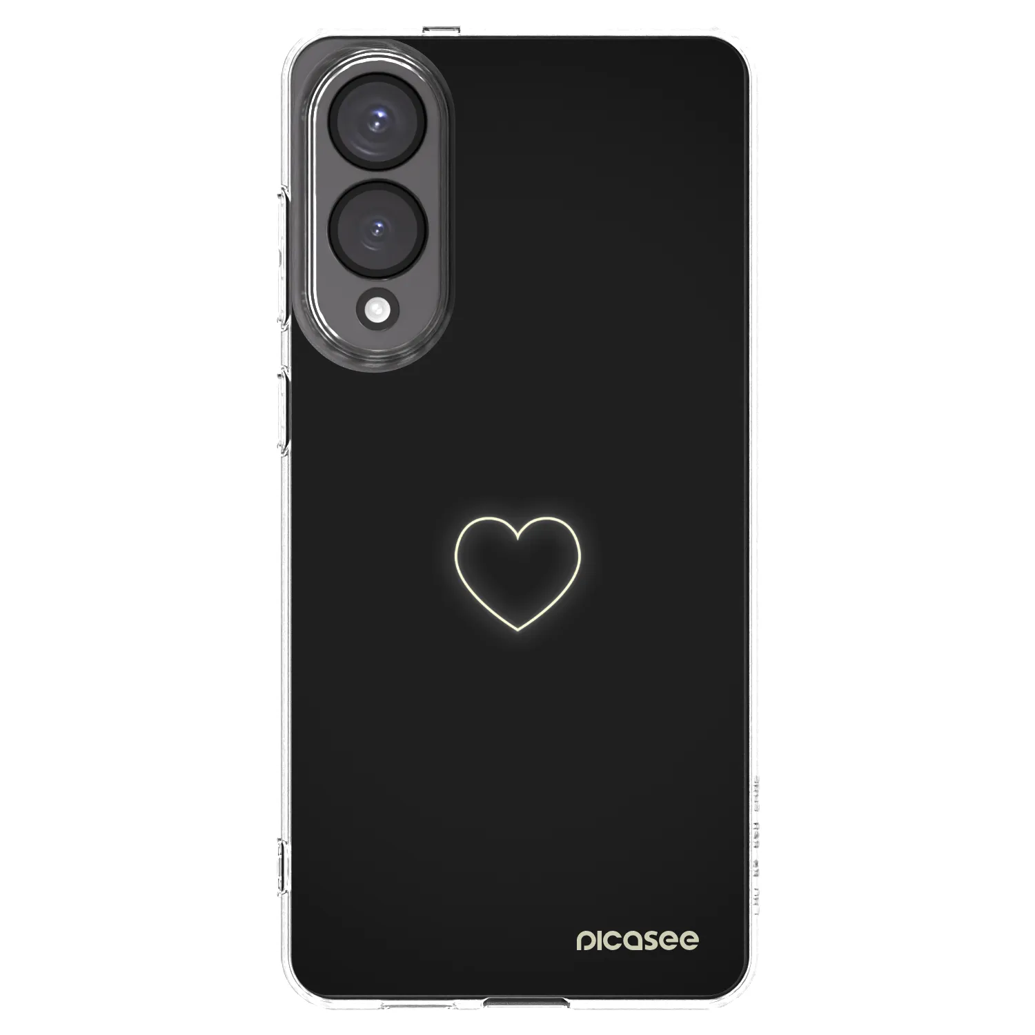 Picasee silikónový prehľadný obal pre Samsung Galaxy S25 Edge 5G - Heart