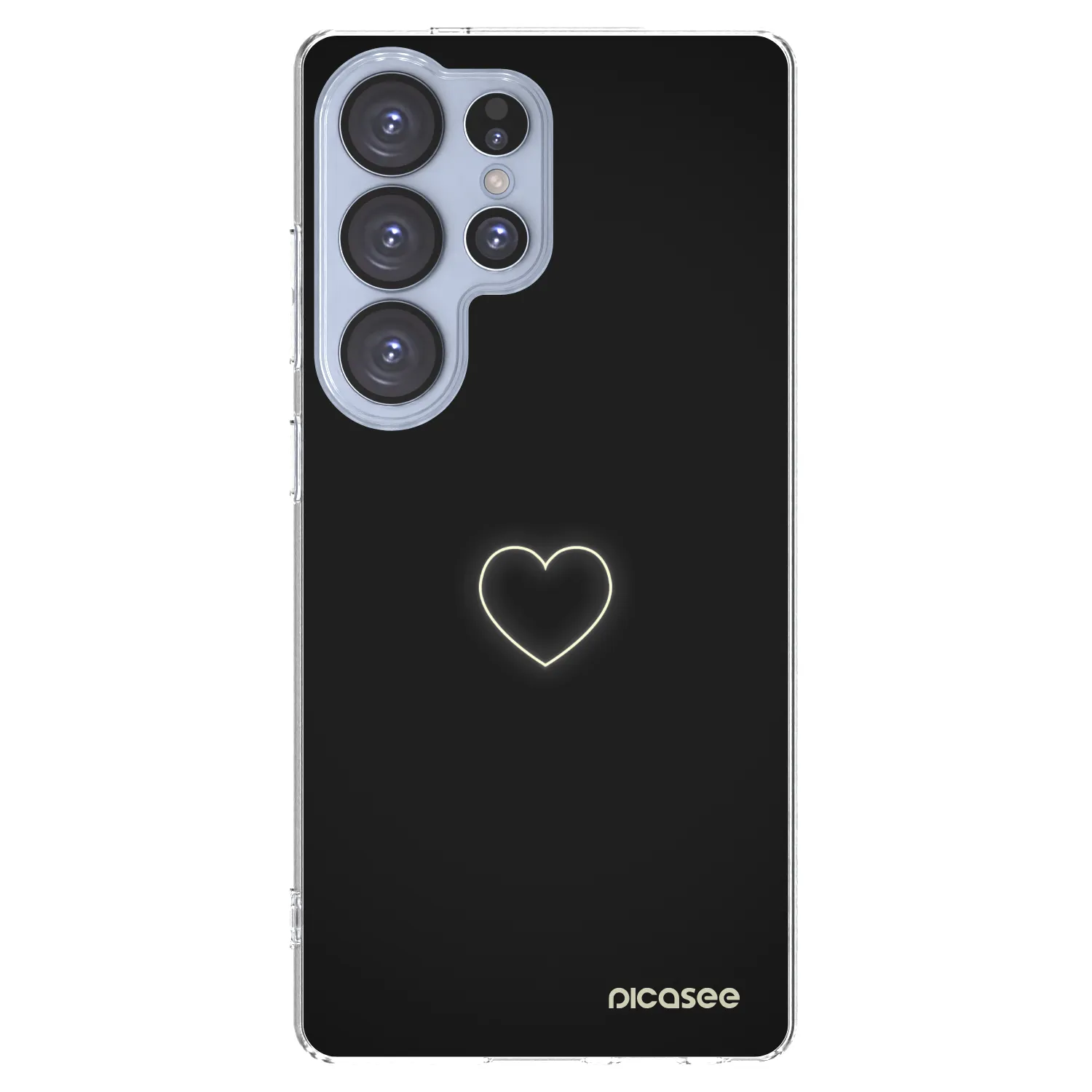Silikónový prehľadný obal pre Samsung Galaxy S25 Ultra 5G - Heart