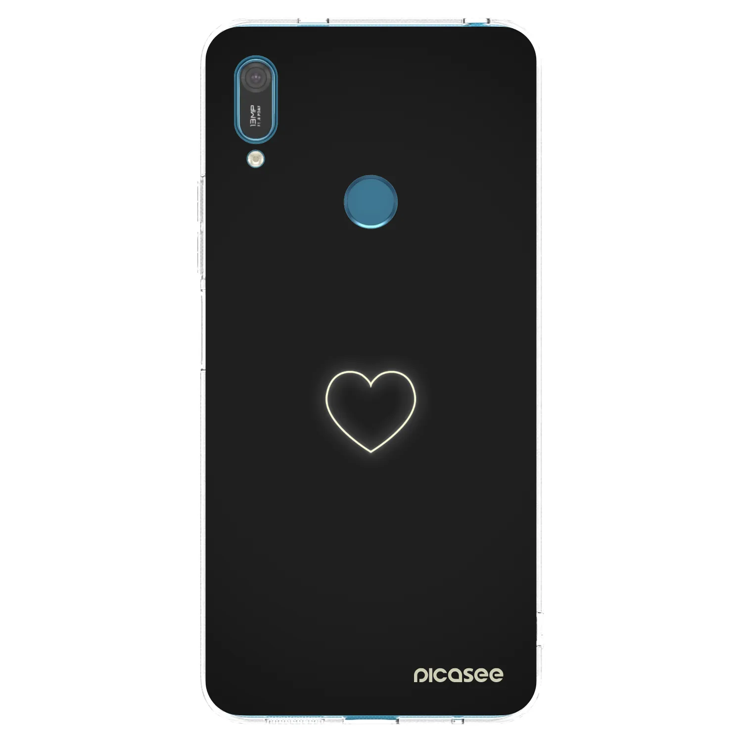 Silikónový prehľadný obal pre Huawei Y7 2019 - Heart