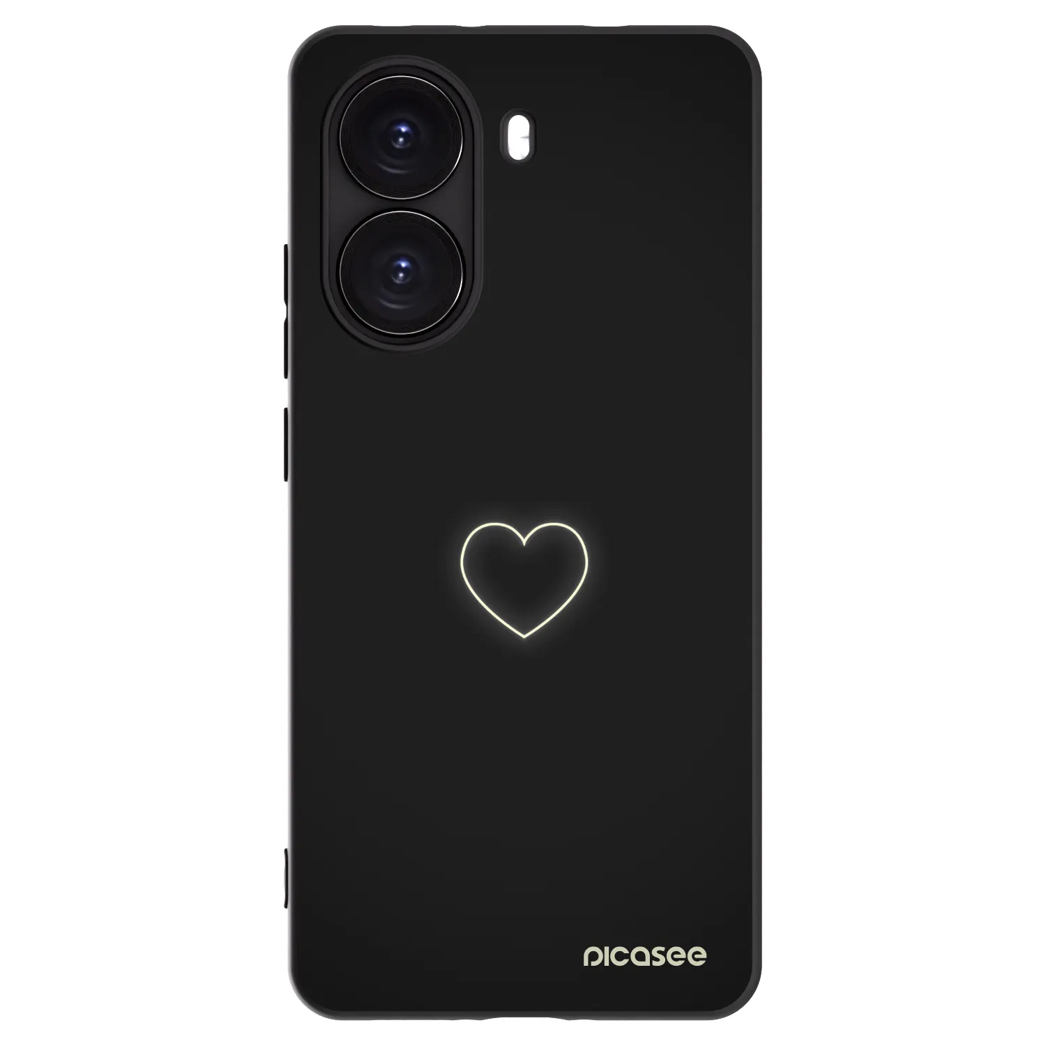 Picasee silikónový čierny obal pre Xiaomi Poco X7 Pro 5G - Heart