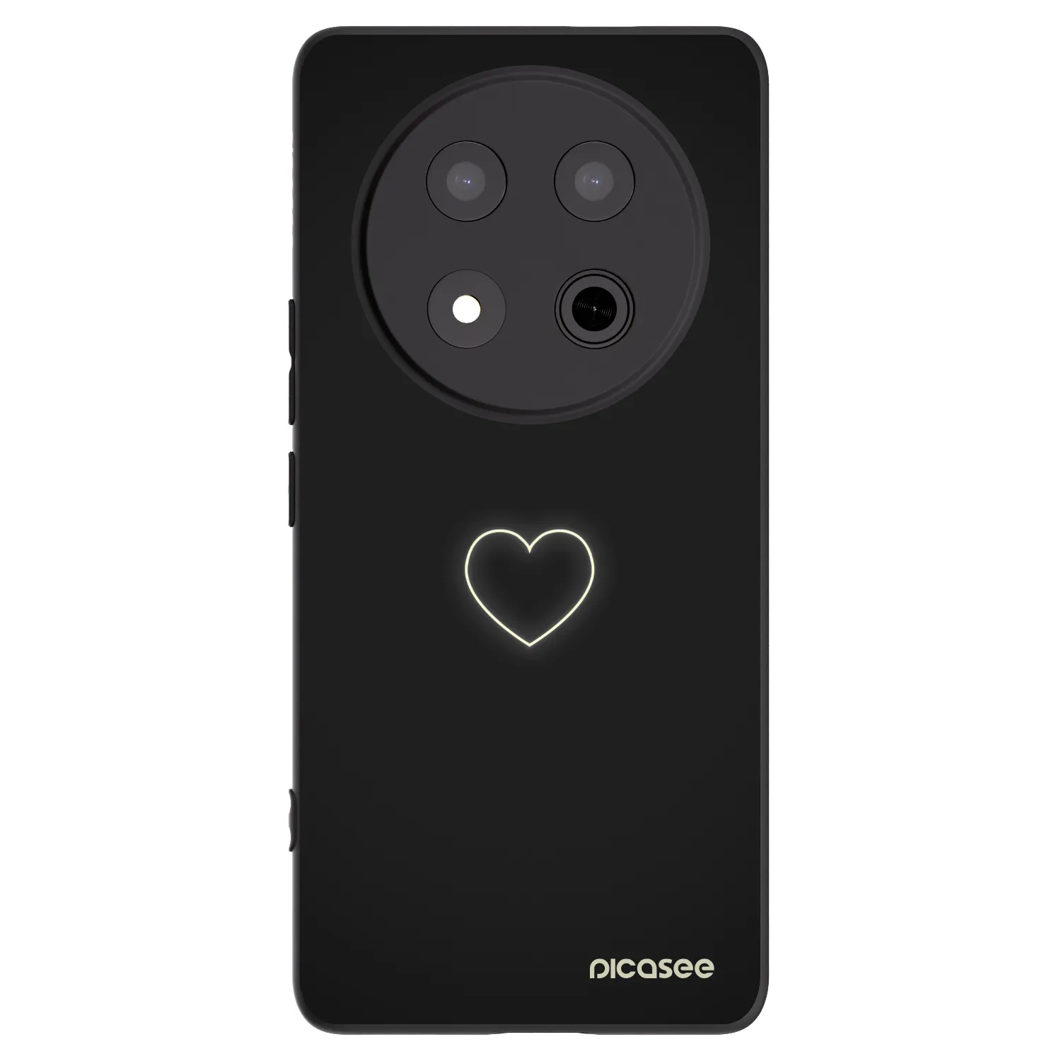 Picasee silikónový čierny obal pre Honor Magic7 Lite 5G - Heart