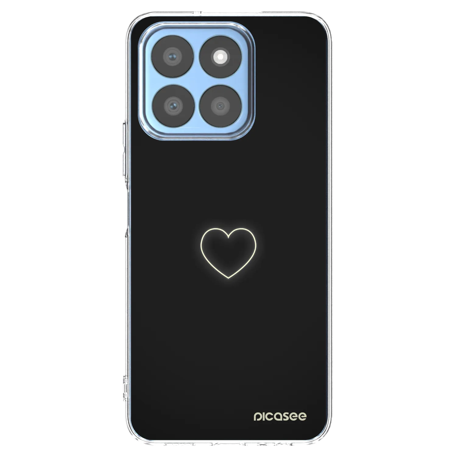 Picasee silikónový prehľadný obal pre Honor X8c - Heart