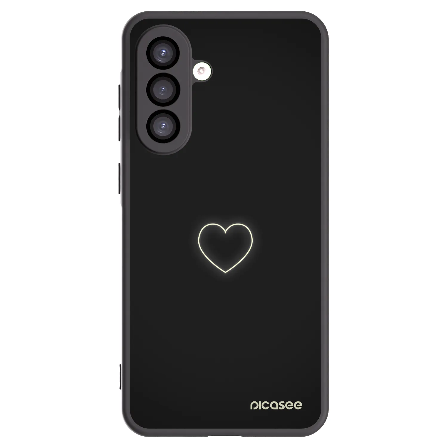 Picasee silikónový čierny obal pre Samsung Galaxy A26 5G A266B - Heart