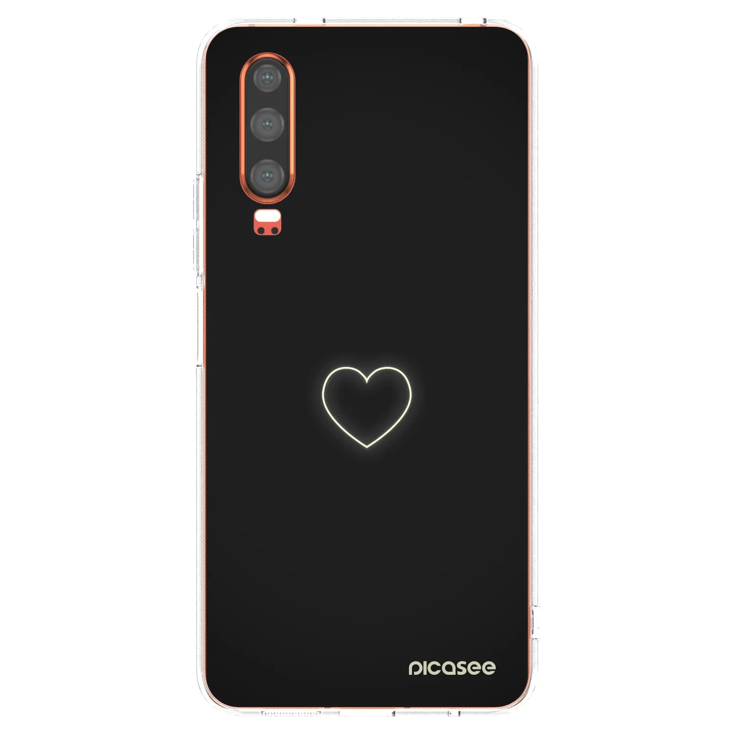 Silikónový prehľadný obal pre Huawei P30 - Heart