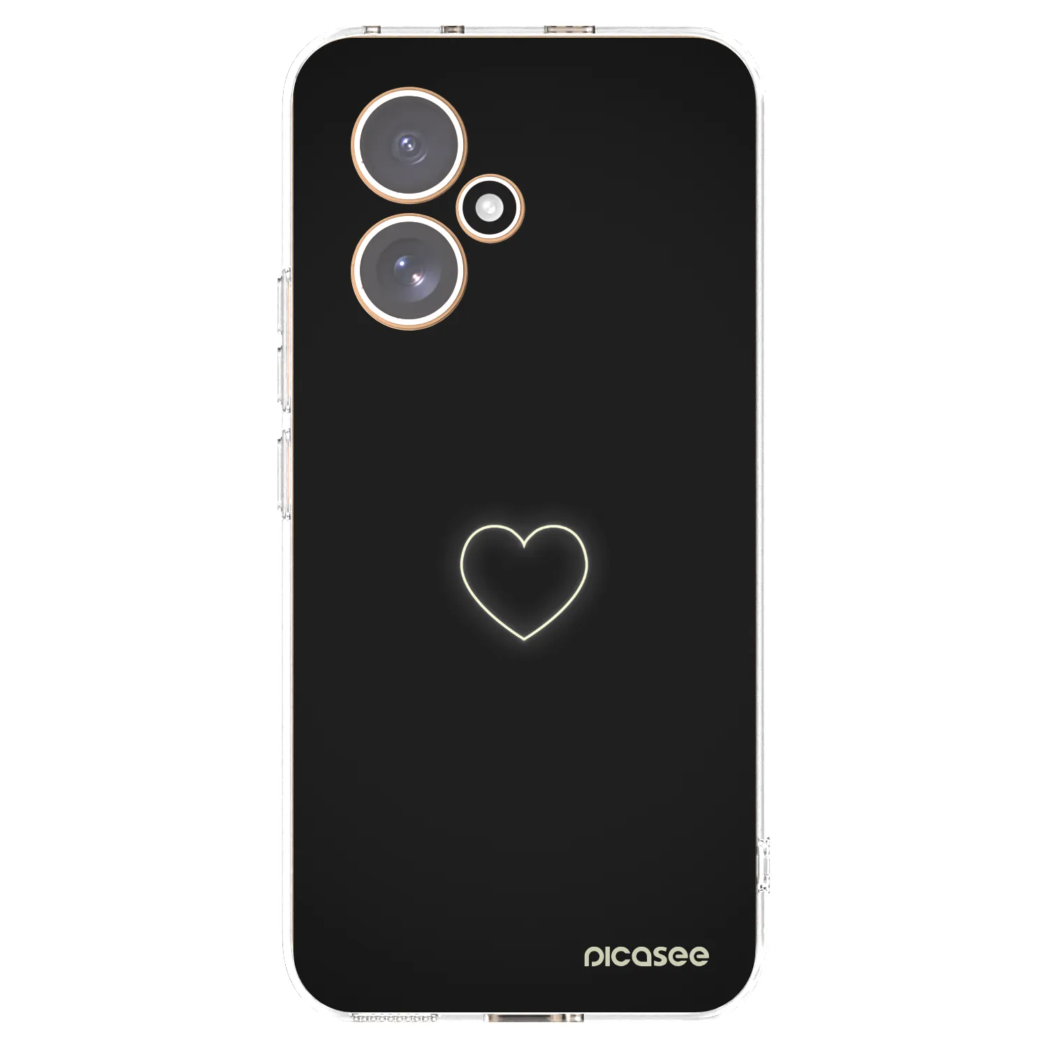 Silikónový prehľadný obal pre Honor 400 5G - Heart