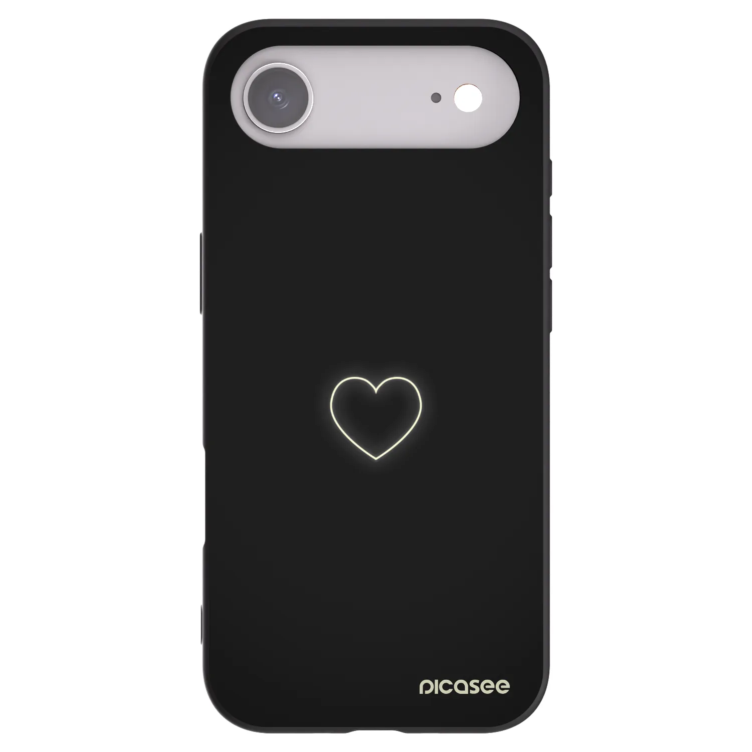 Picasee silikónový čierny obal pre Apple iPhone Air - Heart