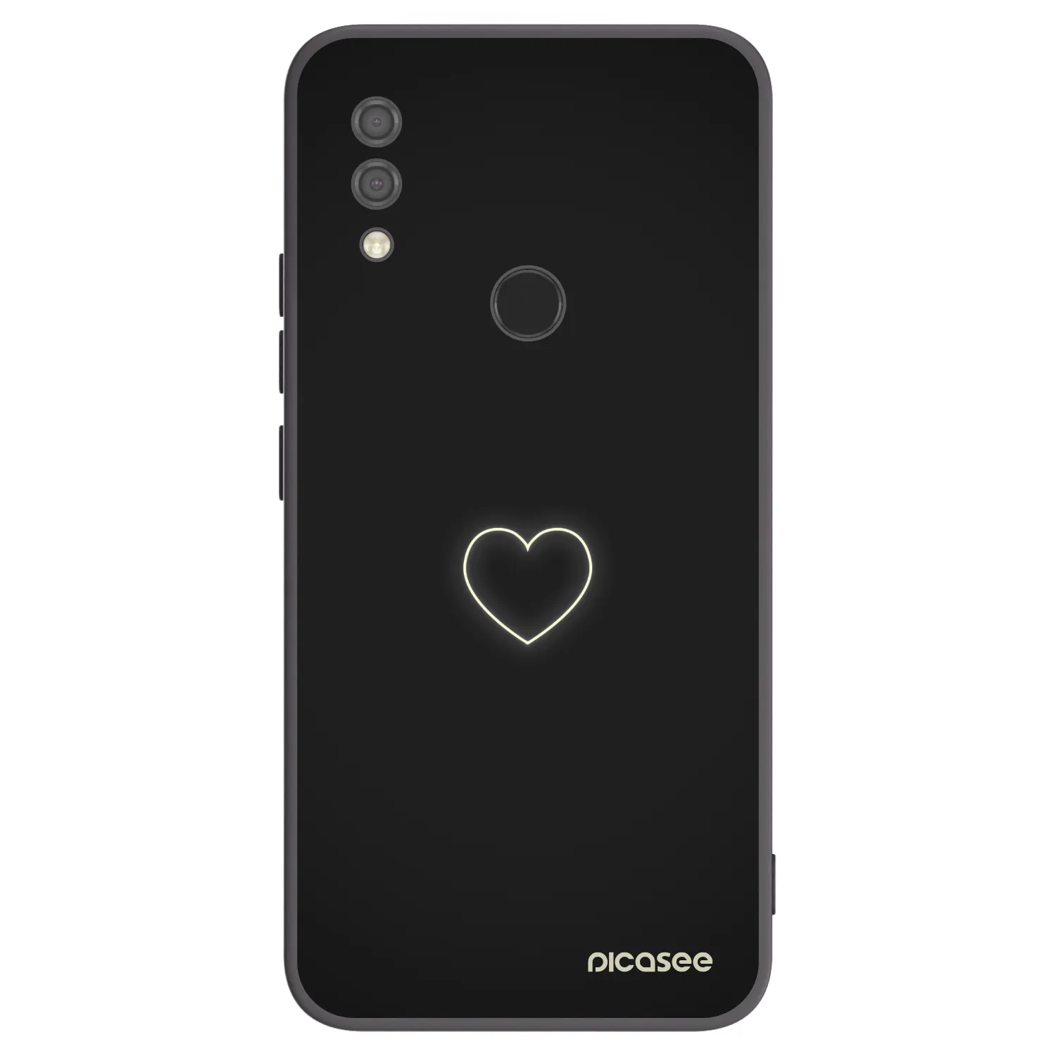Picasee silikónový čierny obal pre Xiaomi Redmi 7 - Heart