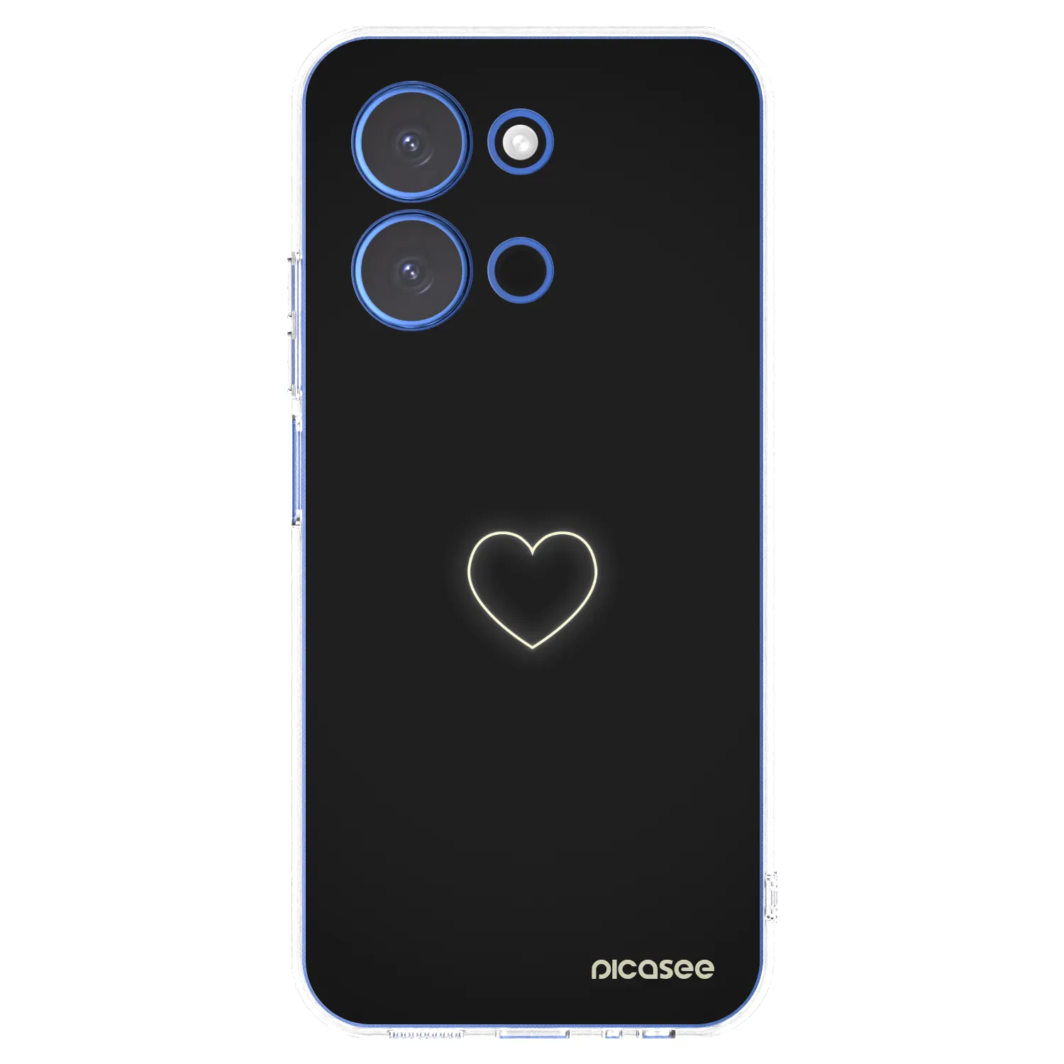 Silikónový prehľadný obal pre Xiaomi Redmi 15C 4G - Heart