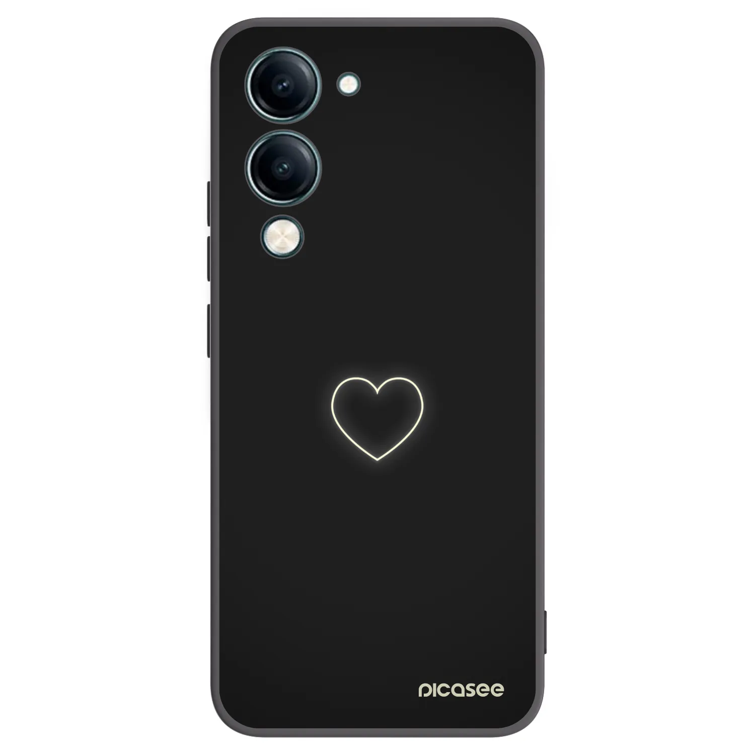 Picasee silikónový čierny obal pre Vivo Y29s 5G - Heart