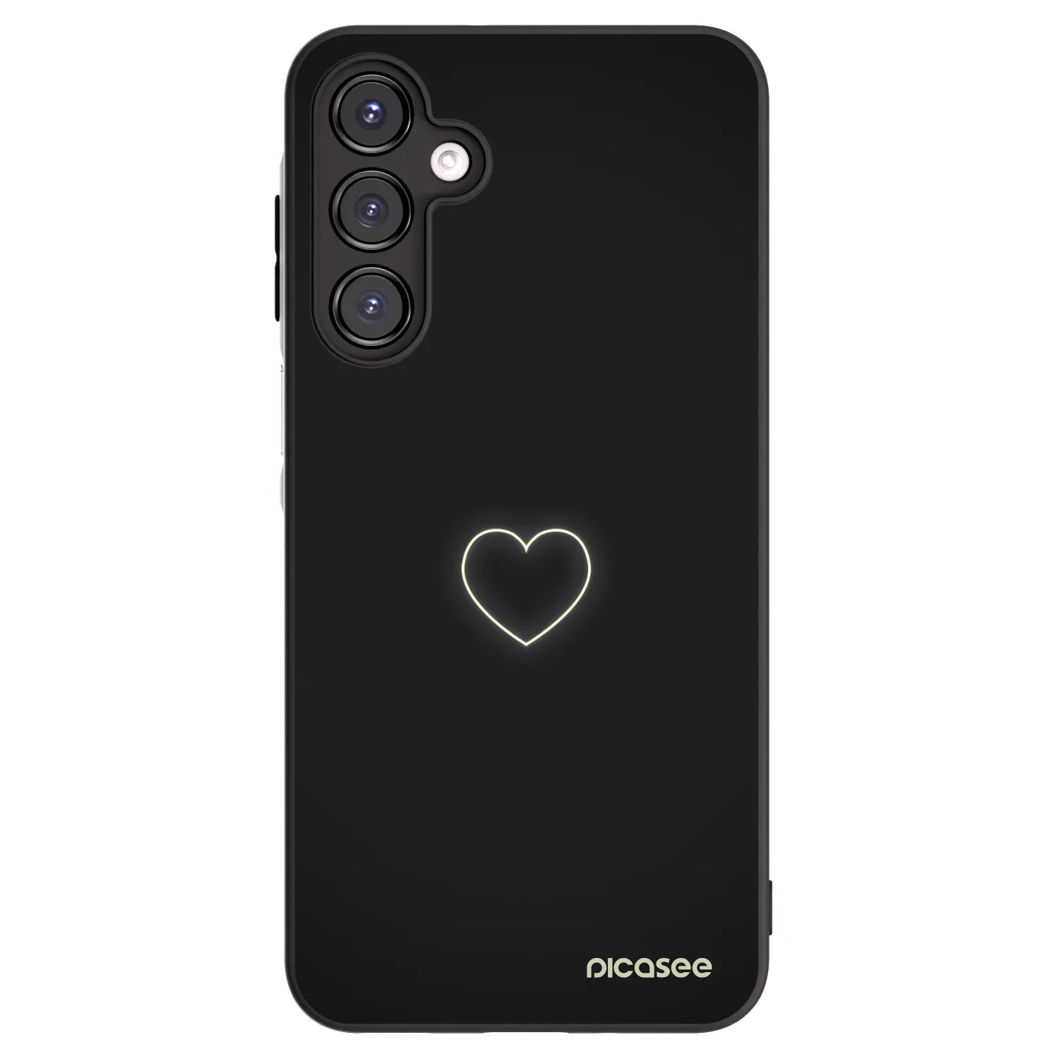 Picasee silikónový čierny obal pre Samsung Galaxy A16 4G - Heart