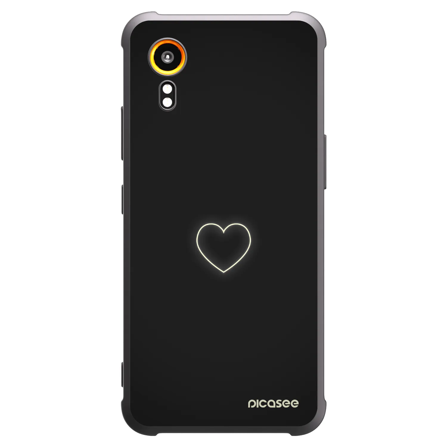 Picasee silikónový čierny obal pre Samsung Galaxy Xcover 7 - Heart