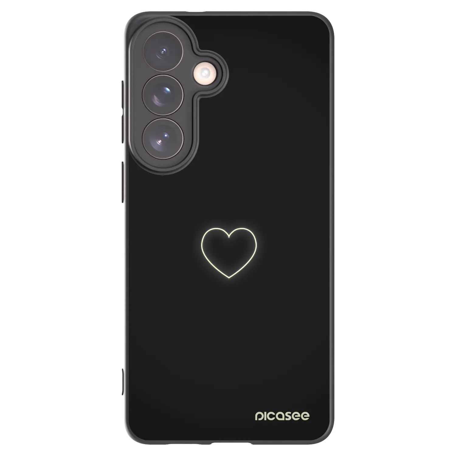 Picasee silikónový čierny obal pre Samsung Galaxy S26+ - Heart