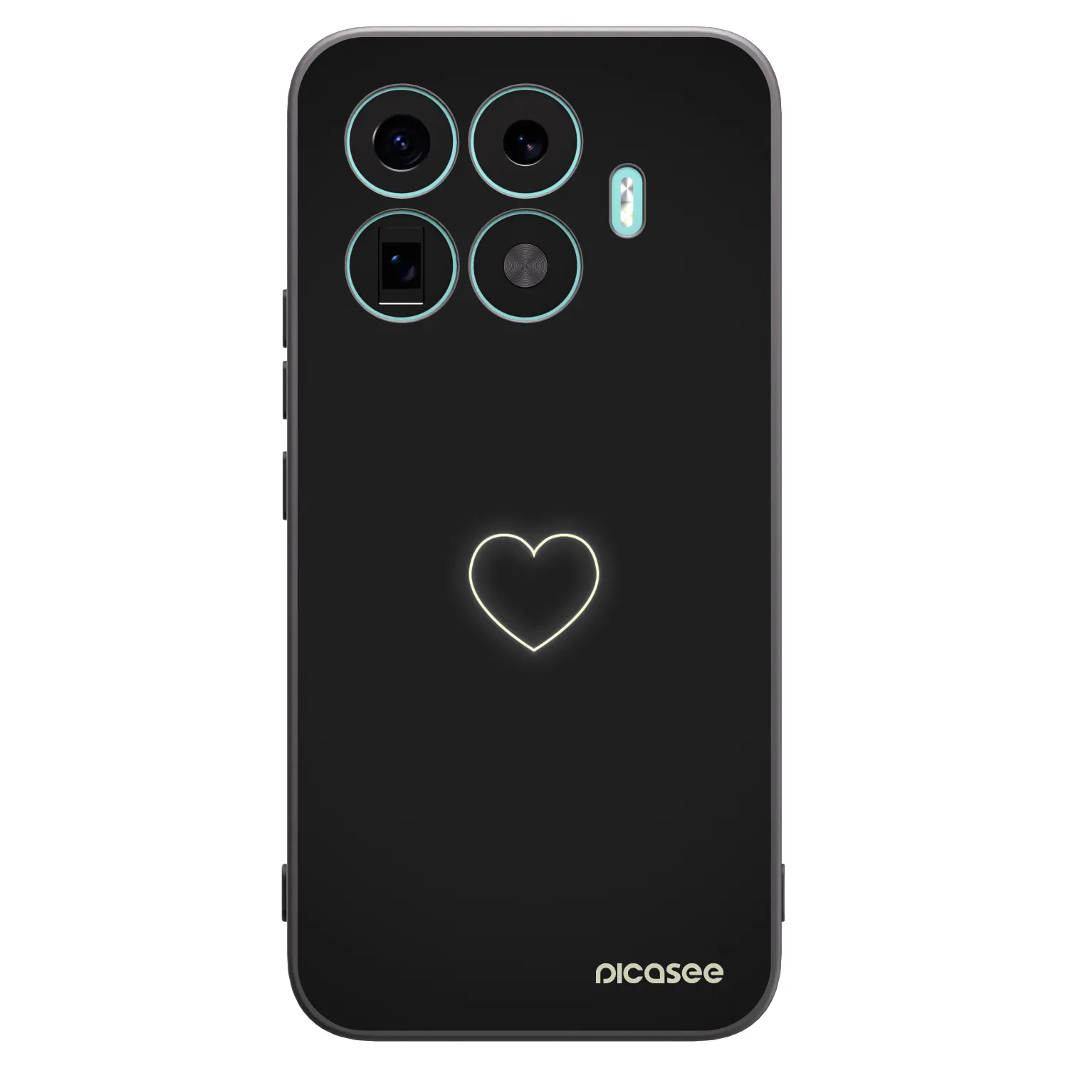Picasee silikónový čierny obal pre Xiaomi 17T Pro - Heart
