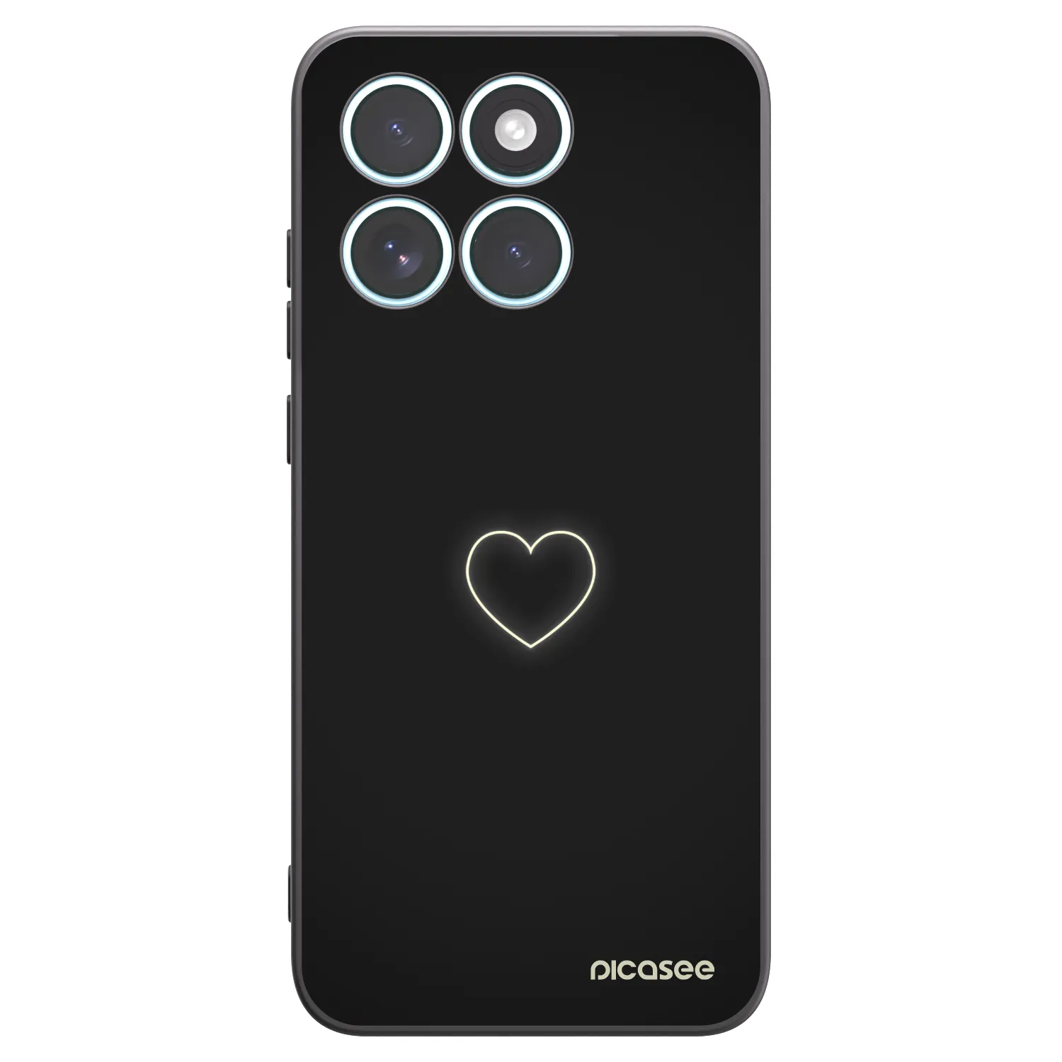 Picasee silikónový čierny obal pre Motorola Edge 70 Fusion - Heart