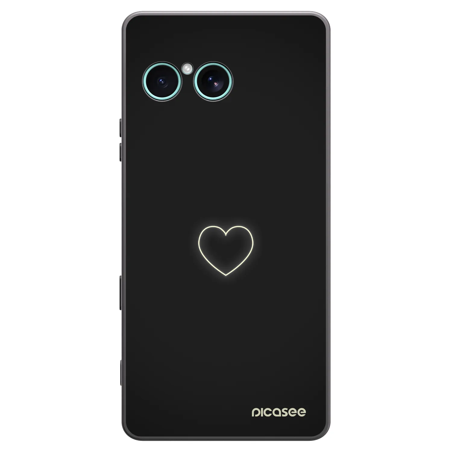 Picasee silikónový čierny obal pre Sony Xperia 10 VII - Heart