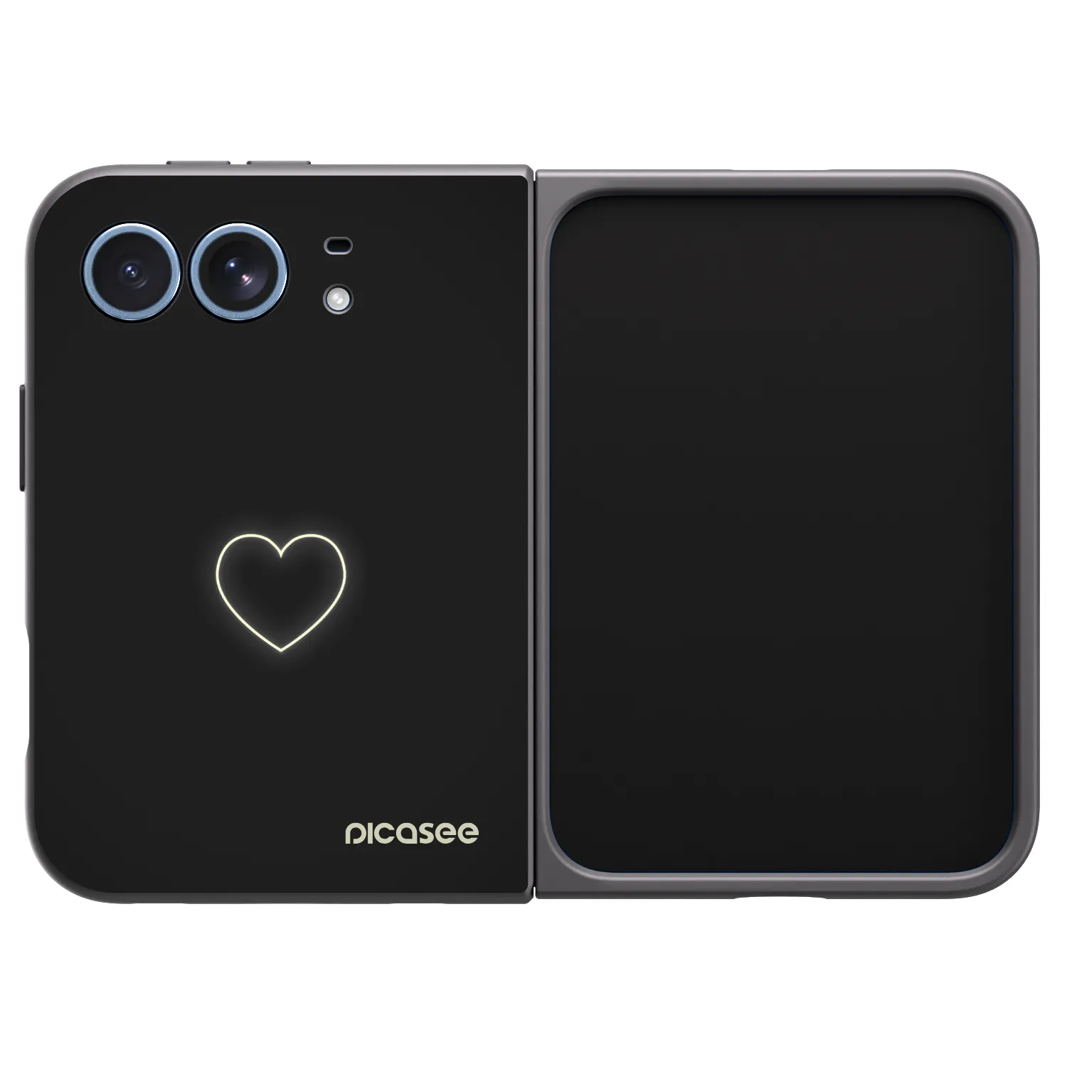 Picasee silikónový čierny obal pre Apple iPhone Ultra - Heart
