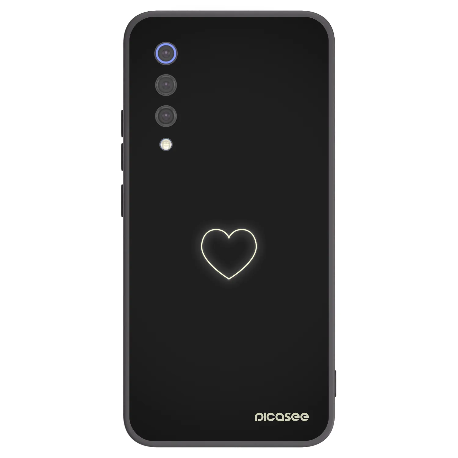 Picasee silikónový čierny obal pre Xiaomi Mi 9 SE - Heart