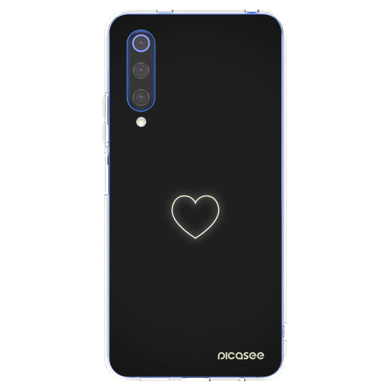 Silikónový prehľadný obal pre Xiaomi Mi 9 SE - Heart