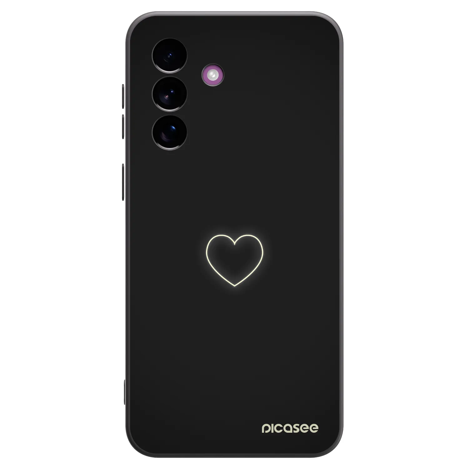 Picasee silikónový čierny obal pre Samsung Galaxy A37 - Heart
