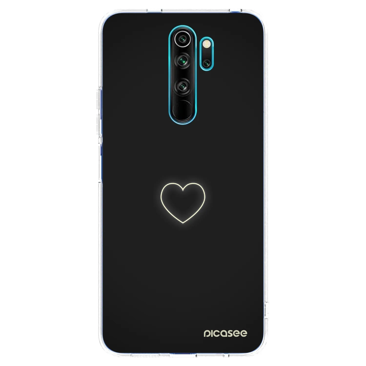 Silikónový prehľadný obal pre Xiaomi Redmi Note 8 Pro - Heart