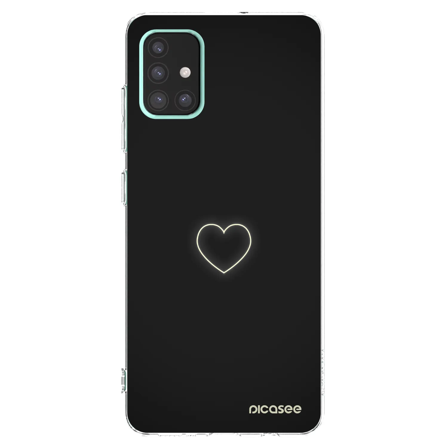 Silikónový prehľadný obal pre Samsung Galaxy A51 A515F - Heart
