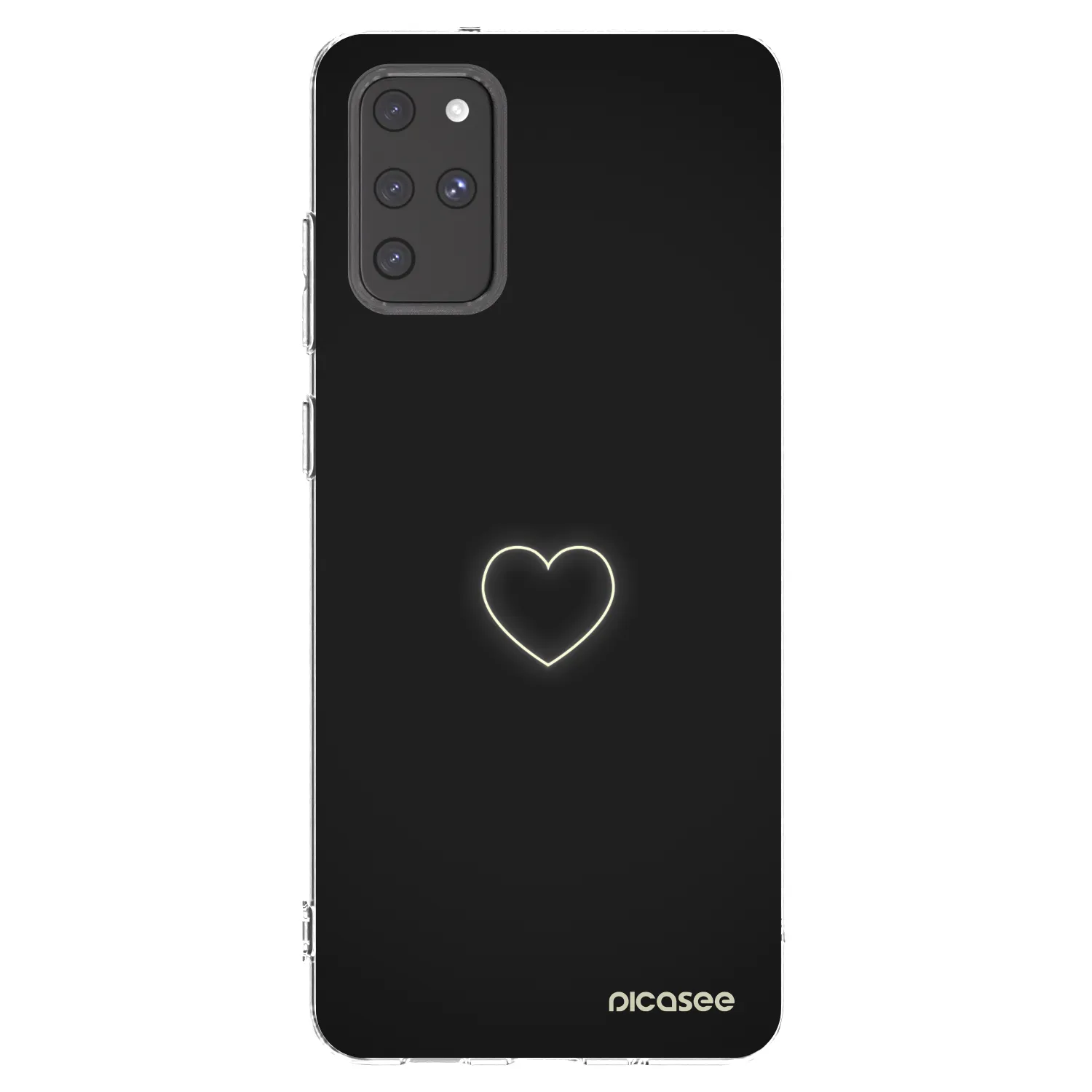 Picasee silikónový prehľadný obal pre Samsung Galaxy S20+ G985F - Heart