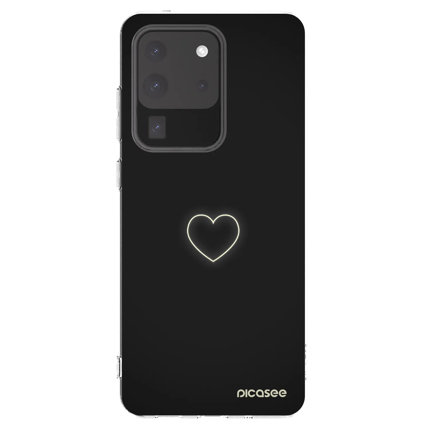 Picasee silikónový prehľadný obal pre Samsung Galaxy S20 Ultra 5G G988F - Heart