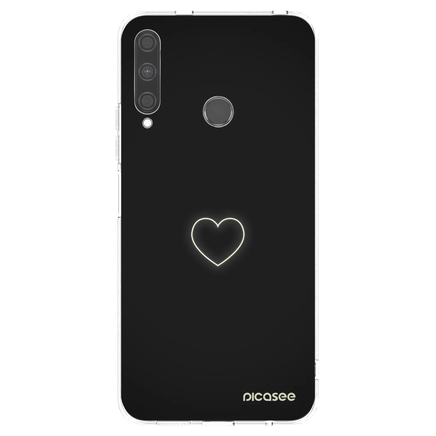 Silikónový prehľadný obal pre Huawei P40 Lite E - Heart