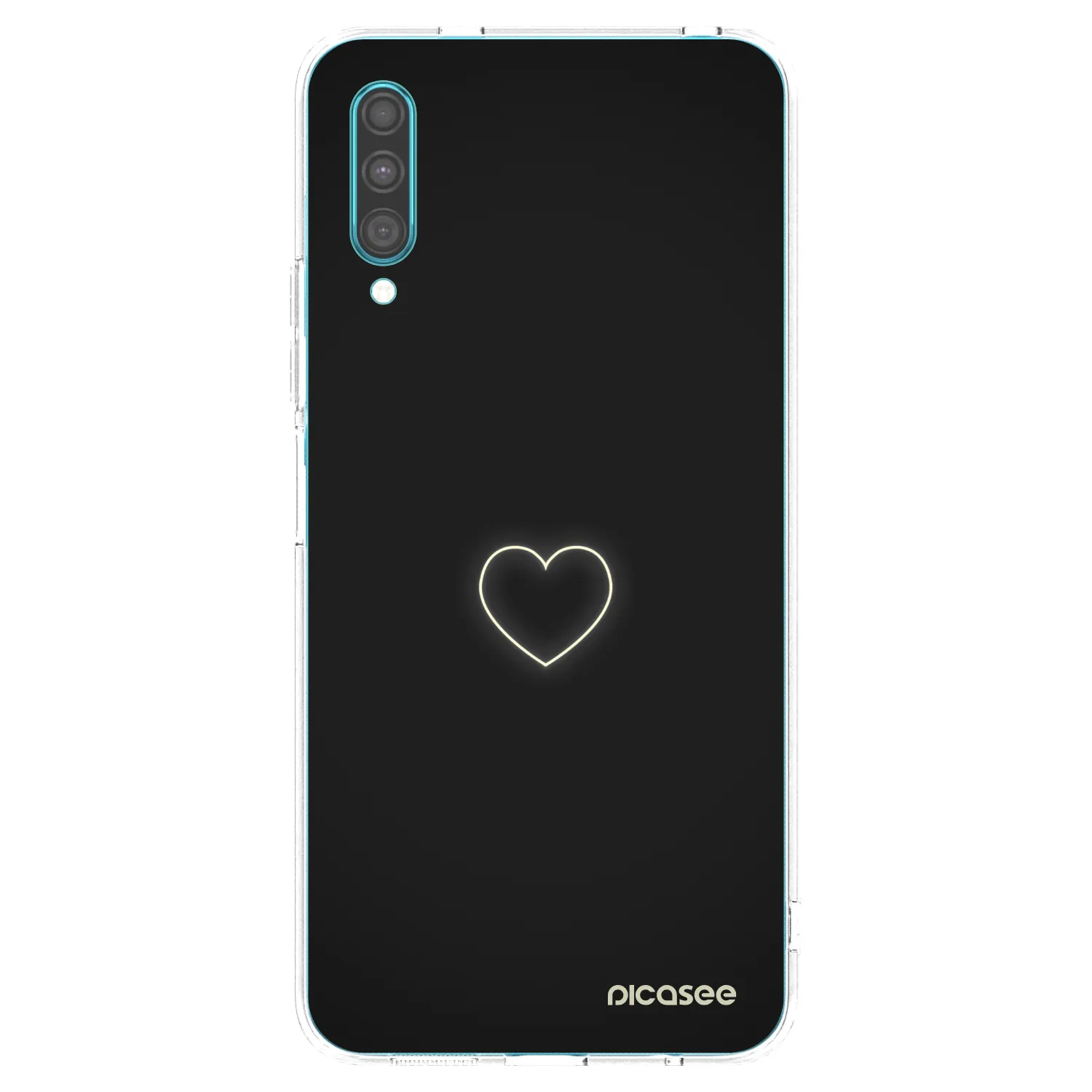 Picasee silikónový prehľadný obal pre Samsung Galaxy A30s A307F - Heart