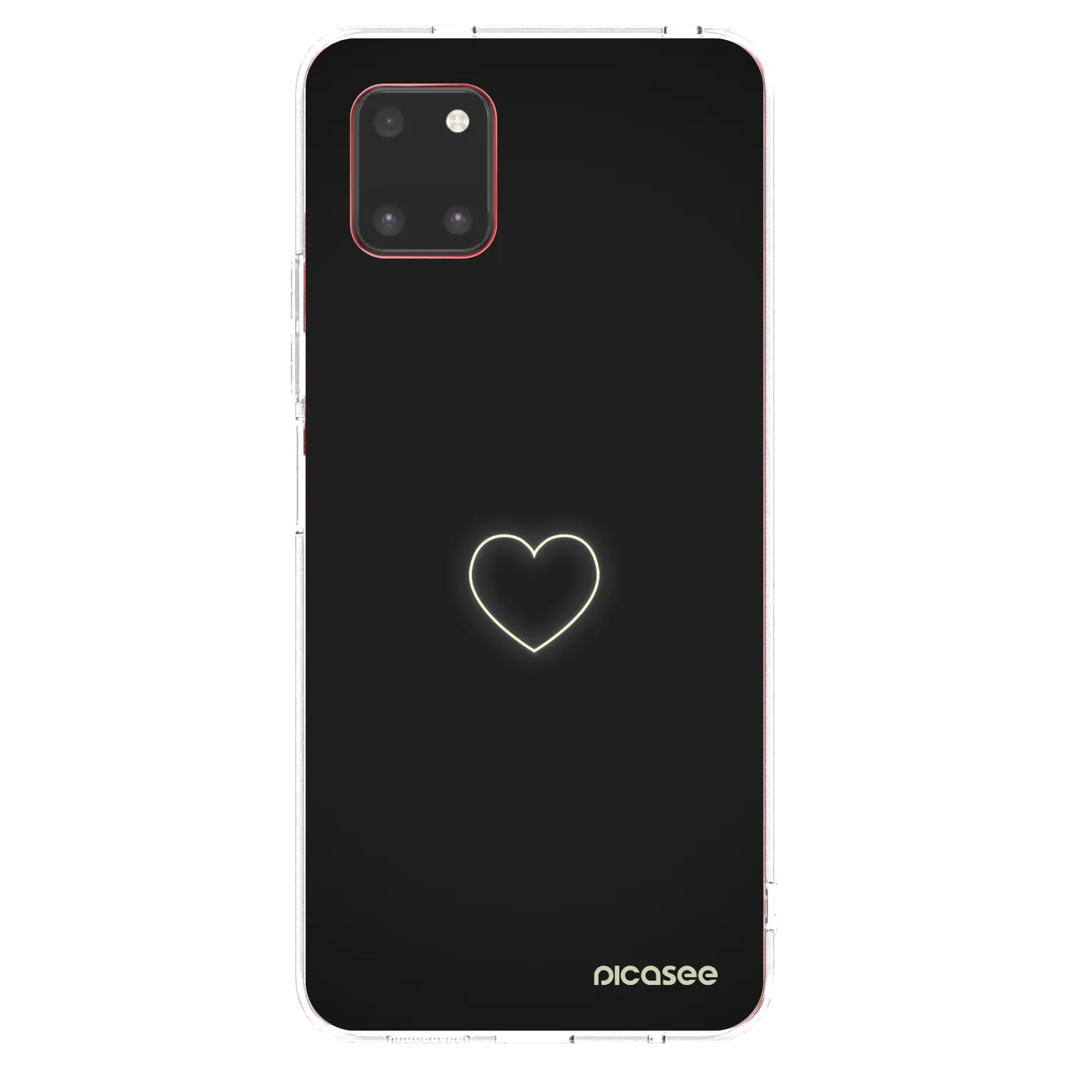 Picasee silikónový prehľadný obal pre Samsung Galaxy Note 10 Lite N770F - Heart