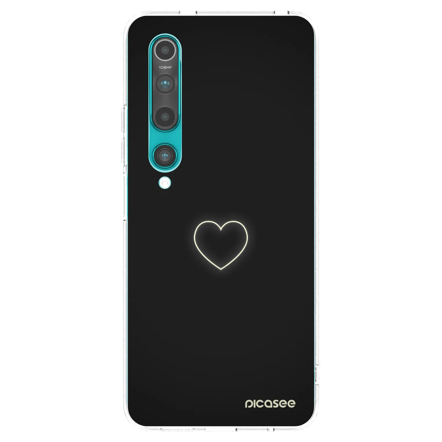 Silikónový prehľadný obal pre Xiaomi Mi 10 - Heart