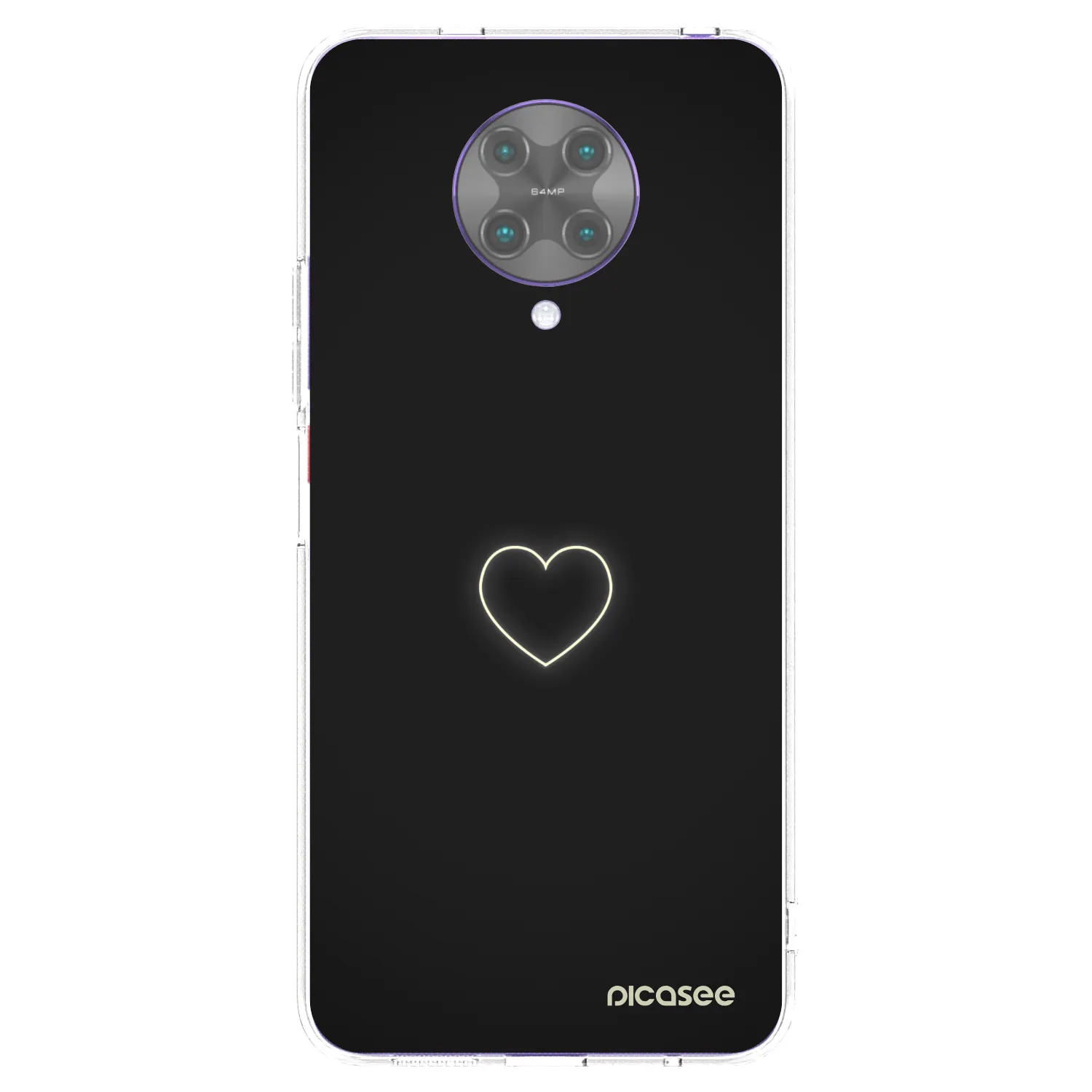 Silikónový prehľadný obal pre Xiaomi Poco F2 Pro - Heart