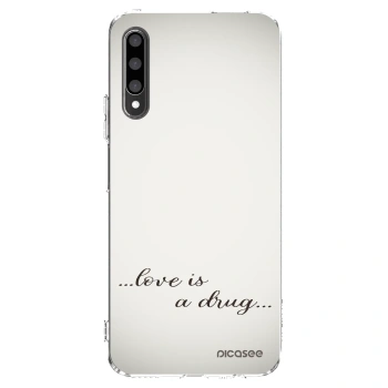 Picasee silikónový prehľadný obal pre Honor 9X Pro - Love is a drug