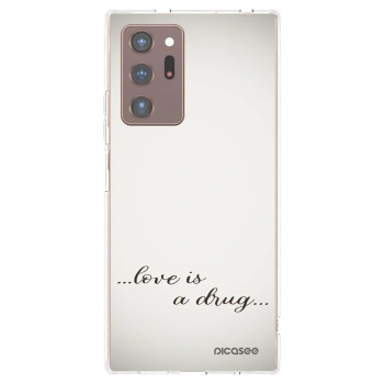 Picasee silikónový prehľadný obal pre Samsung Galaxy Note 20 Ultra - Love is a drug